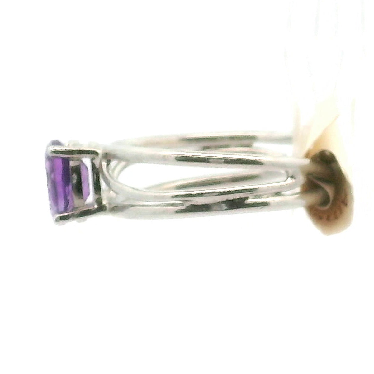 Amethyst Cuff Ring .925 Silver for Enhancing Intuition & Connection with Divine