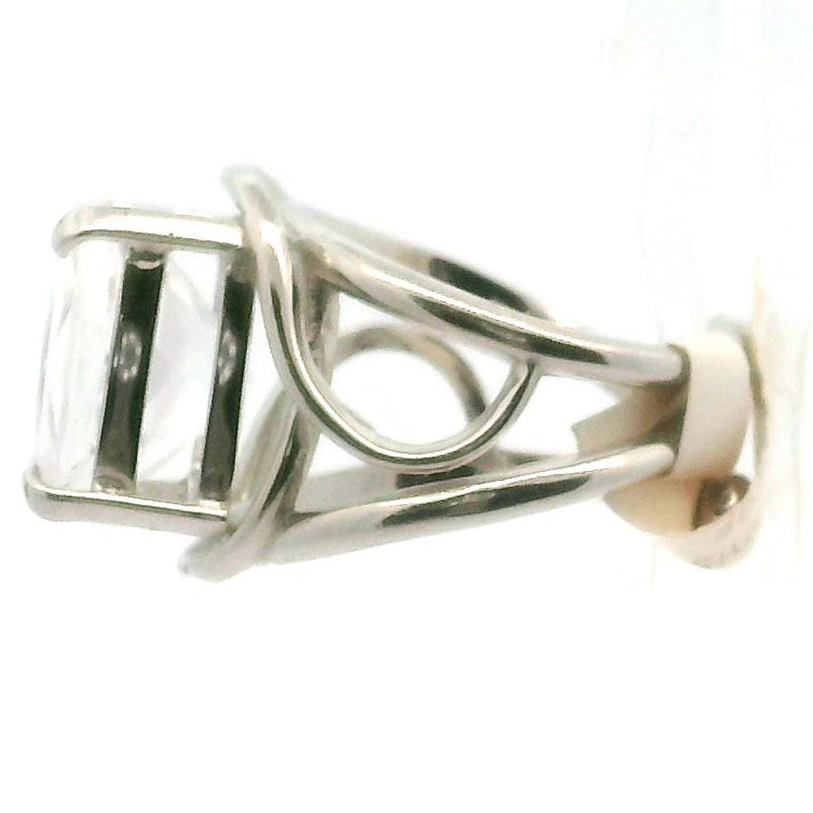 Fluorite Cuff Ring .925 Silver for Clarity and Focus