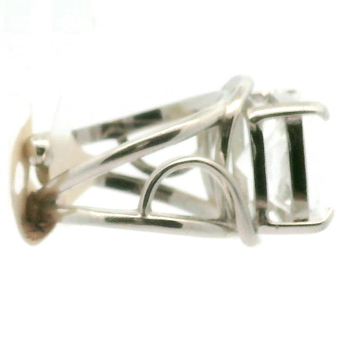 Fluorite Cuff Ring .925 Silver for Clarity and Focus