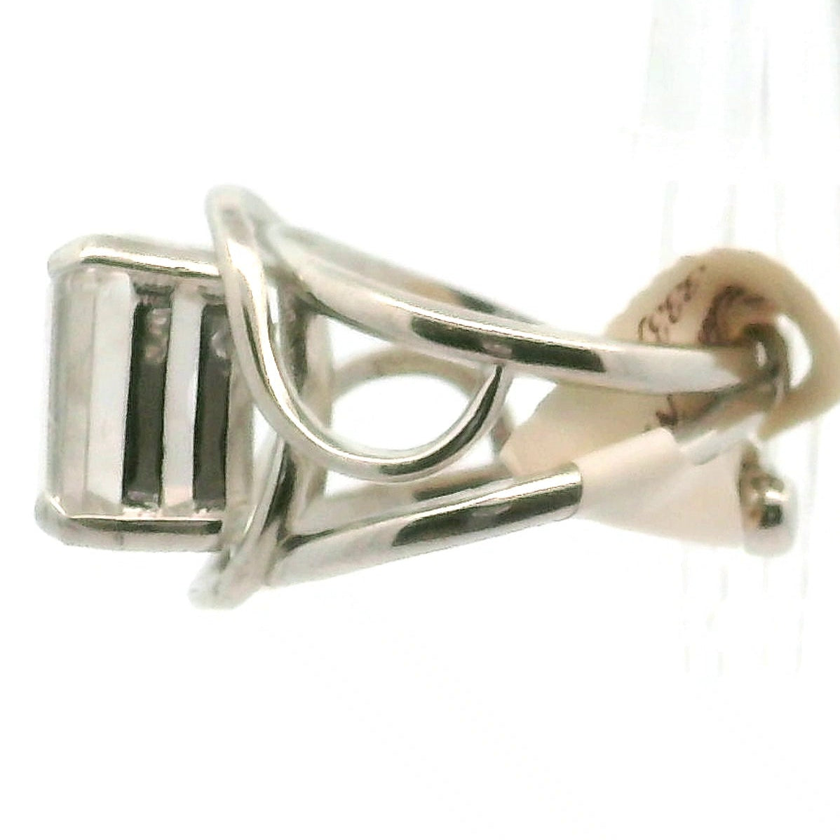 Herkimer Quartz Faceted Cuff Ring .925 Silver for Healing, Intention Setting and Manifesting your Desires