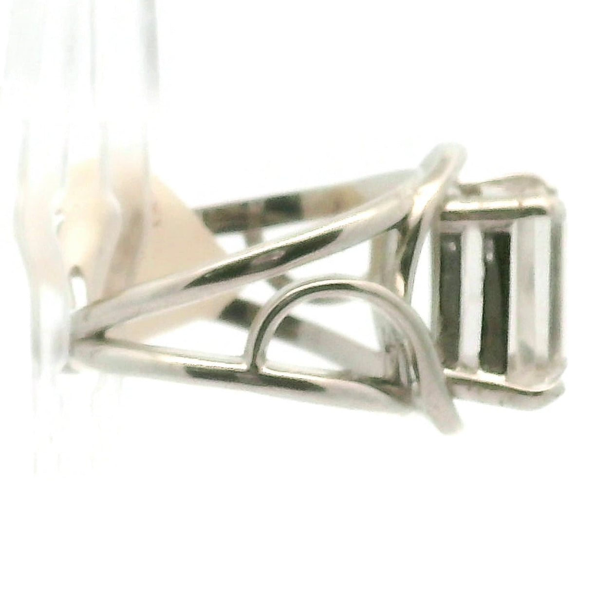 Herkimer Quartz Faceted Cuff Ring .925 Silver for Healing, Intention Setting and Manifesting your Desires