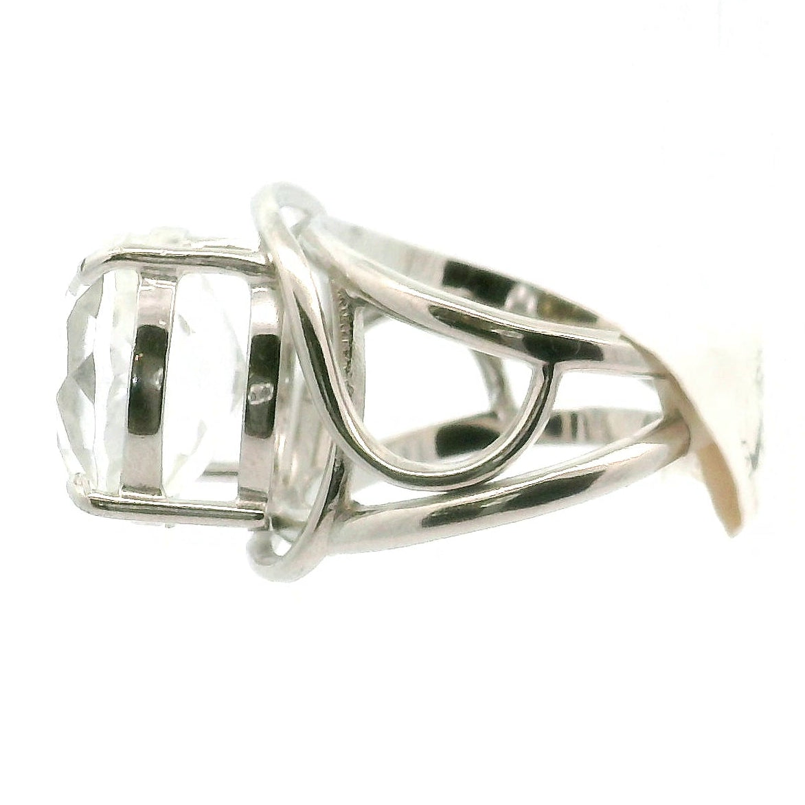 Herkimer Quartz Cuff Ring .925 Silver for Healing, Intention Setting and Manifesting your Desires