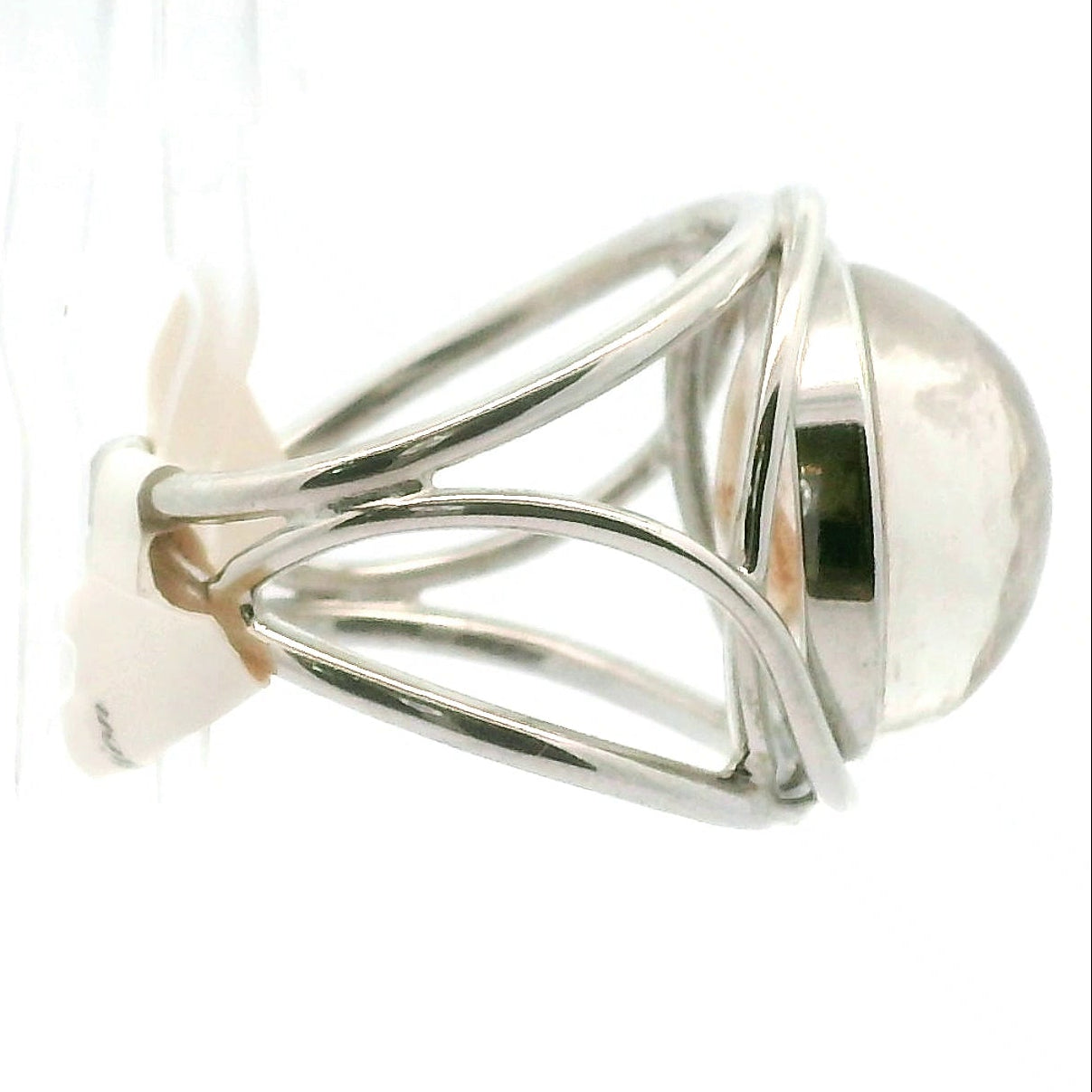 Manifestation Quartz Cuff Ring .925 Silver for Clarity, Mental & Emotional Strength