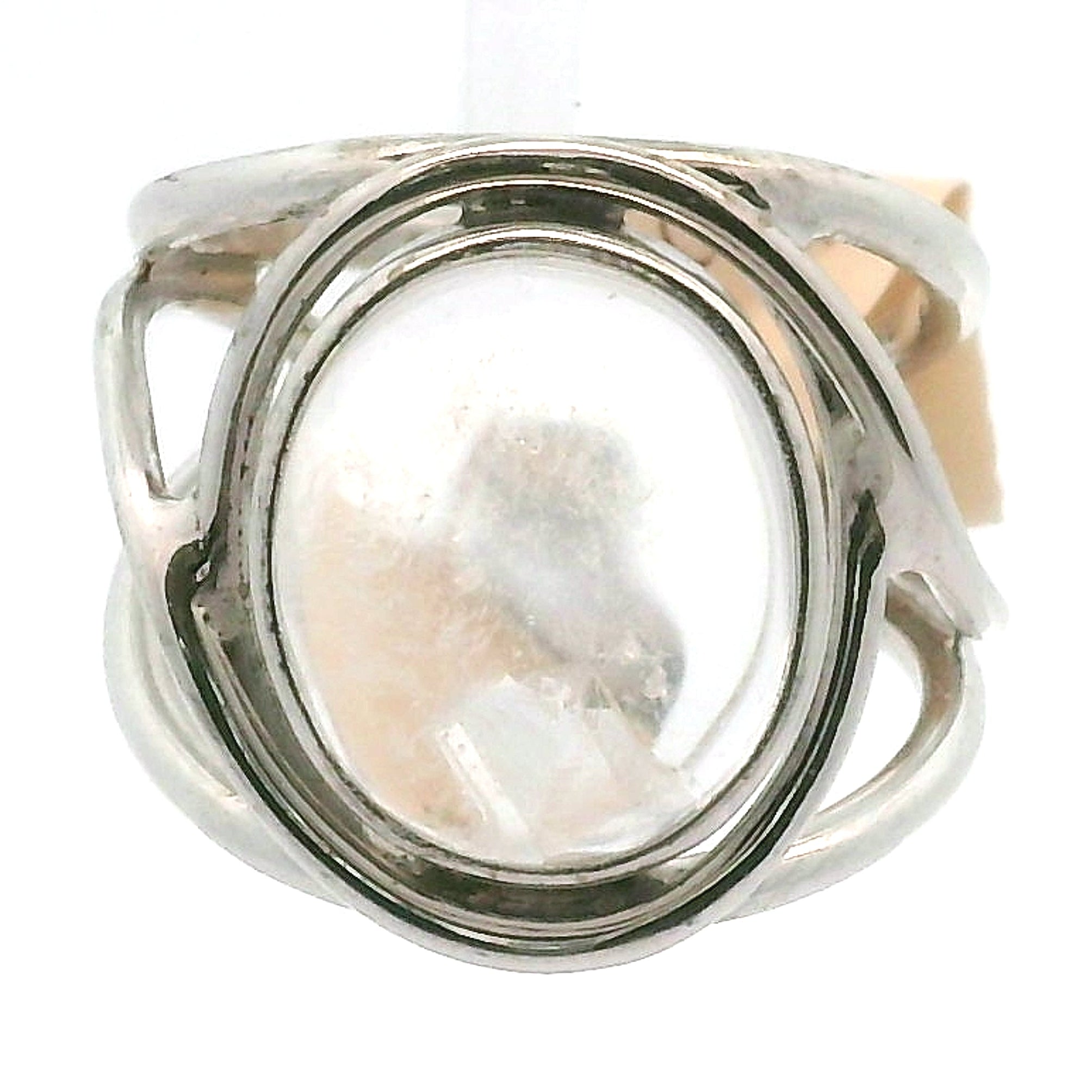 Manifestation Quartz Cuff Ring .925 Silver for Clarity, Mental & Emotional Strength