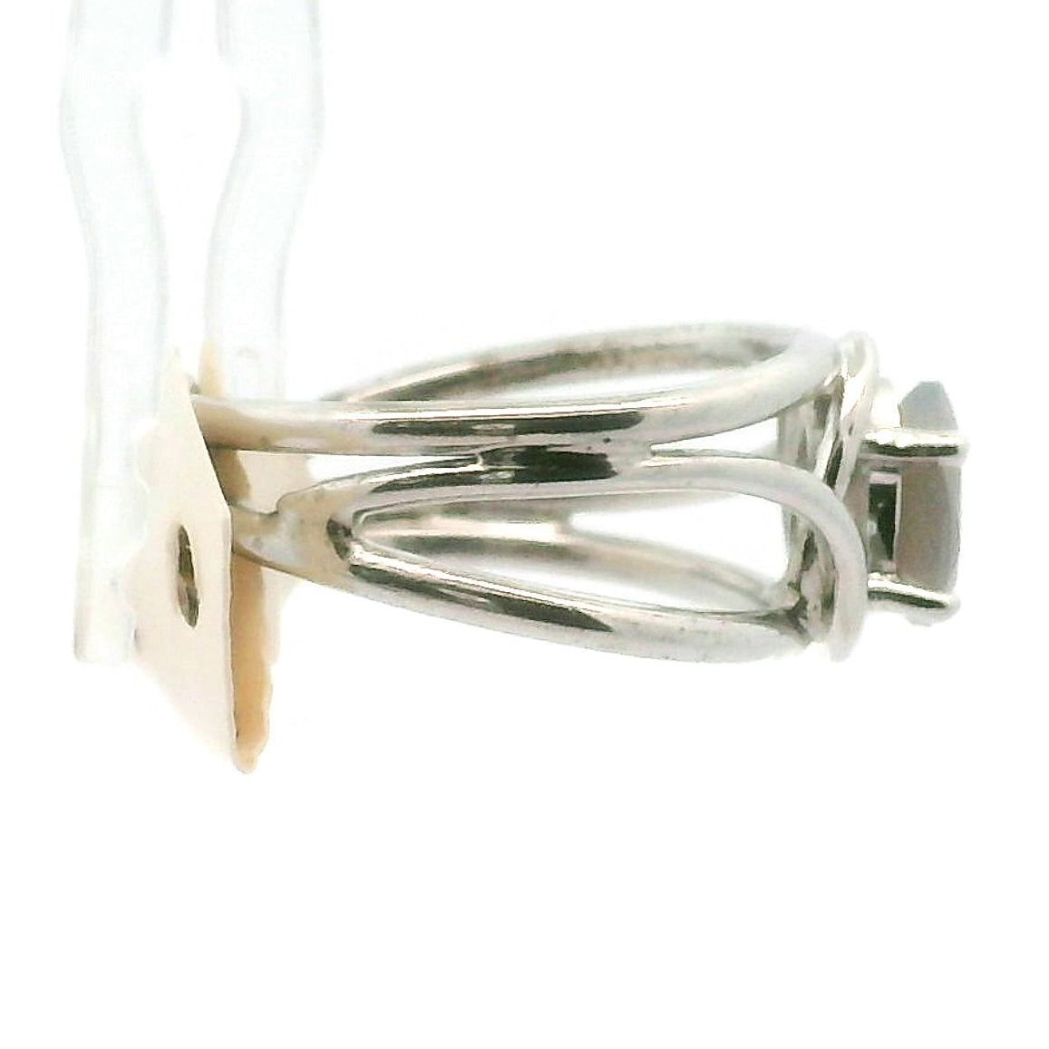 Botswana Agate Faceted Midi Cuff Ring .925 Silver for Hope, Protection and Strength