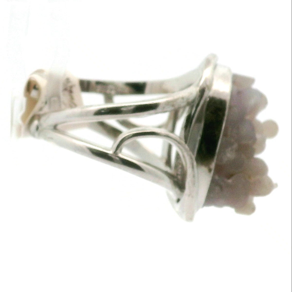 Grape Agate Ring Cuff, Adjustable Ring .925 Silver for Attracting Soul Mates and Enhancing your Intuitive Gifts