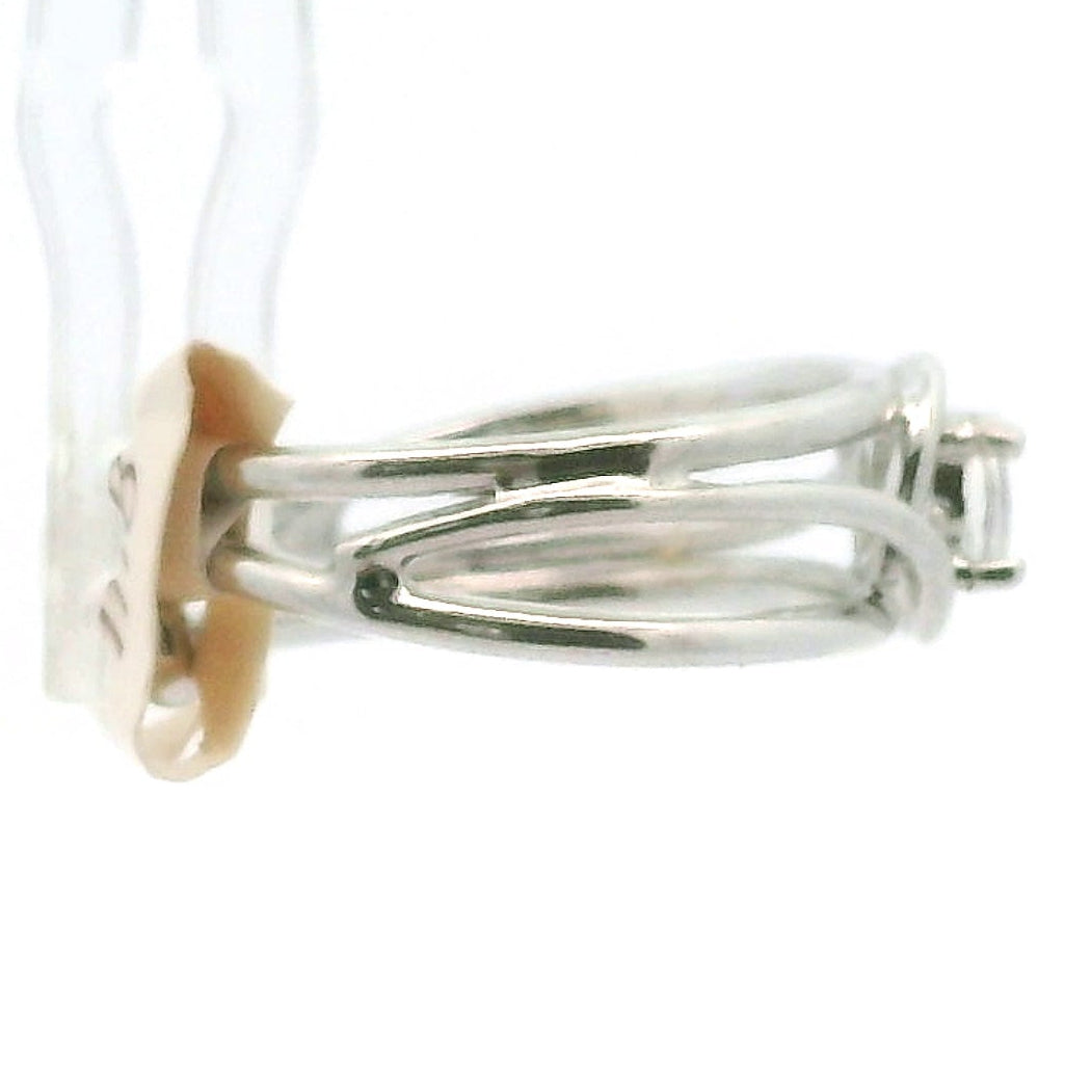 Rainbow Moonstone Faceted Midi Cuff Ring .925 Silver for New Beginnings, Protection and Manifestation