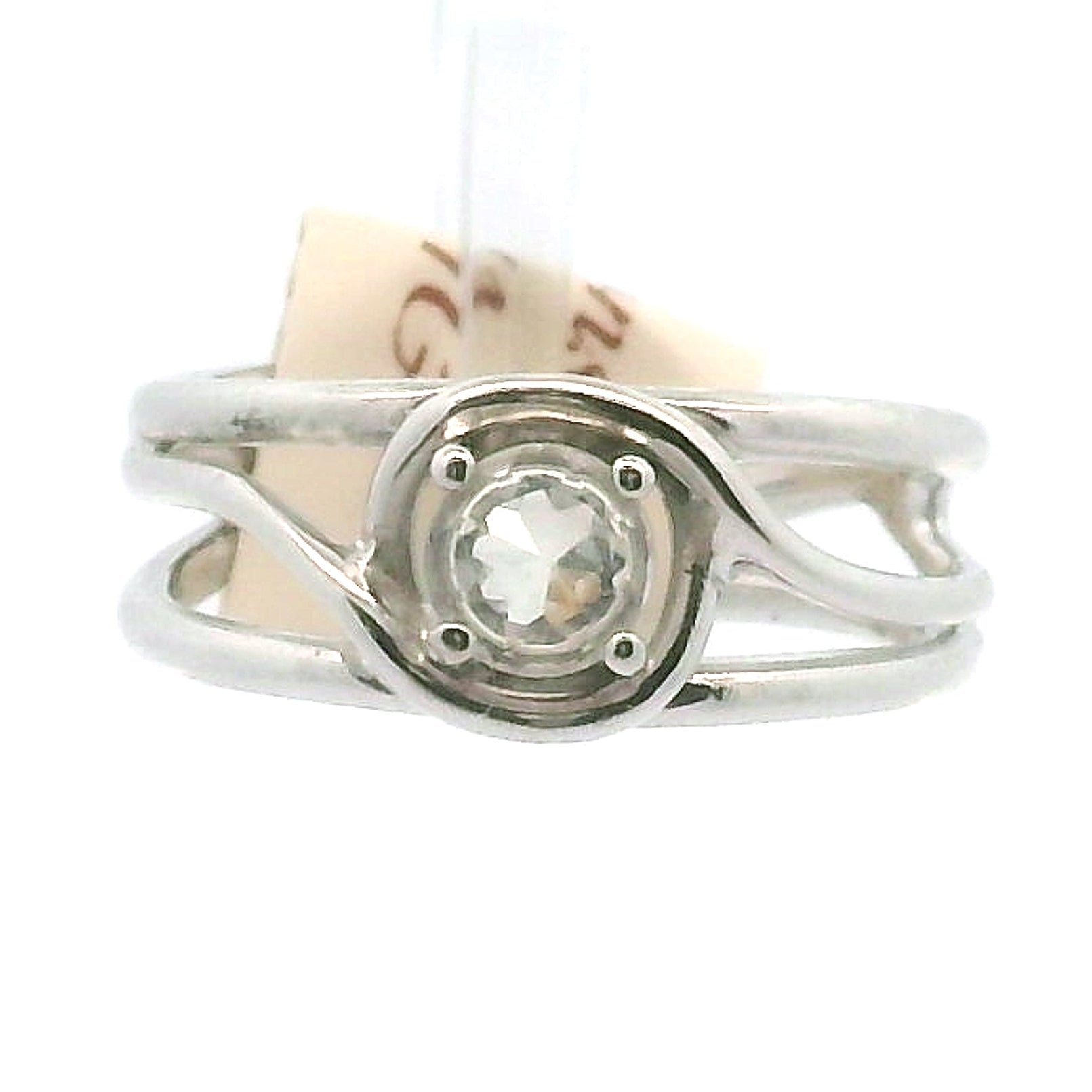 Rainbow Moonstone Faceted Midi Cuff Ring .925 Silver for New Beginnings, Protection and Manifestation
