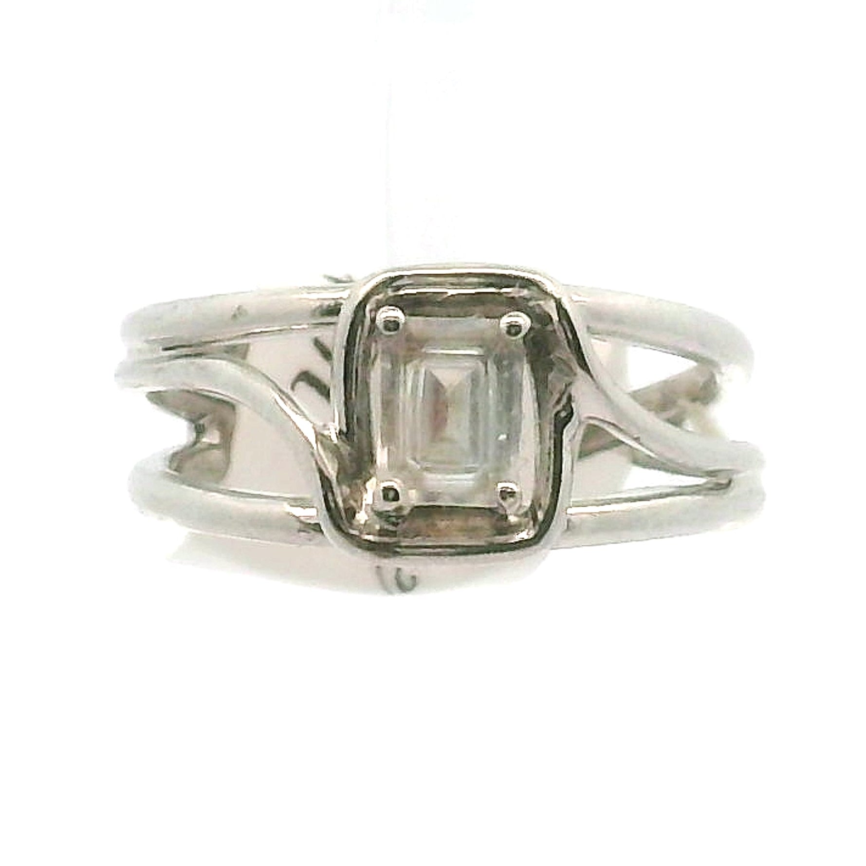 Moonstone Midi Cuff Ring .925 Silver for New Beginnings, Protection and Manifestation