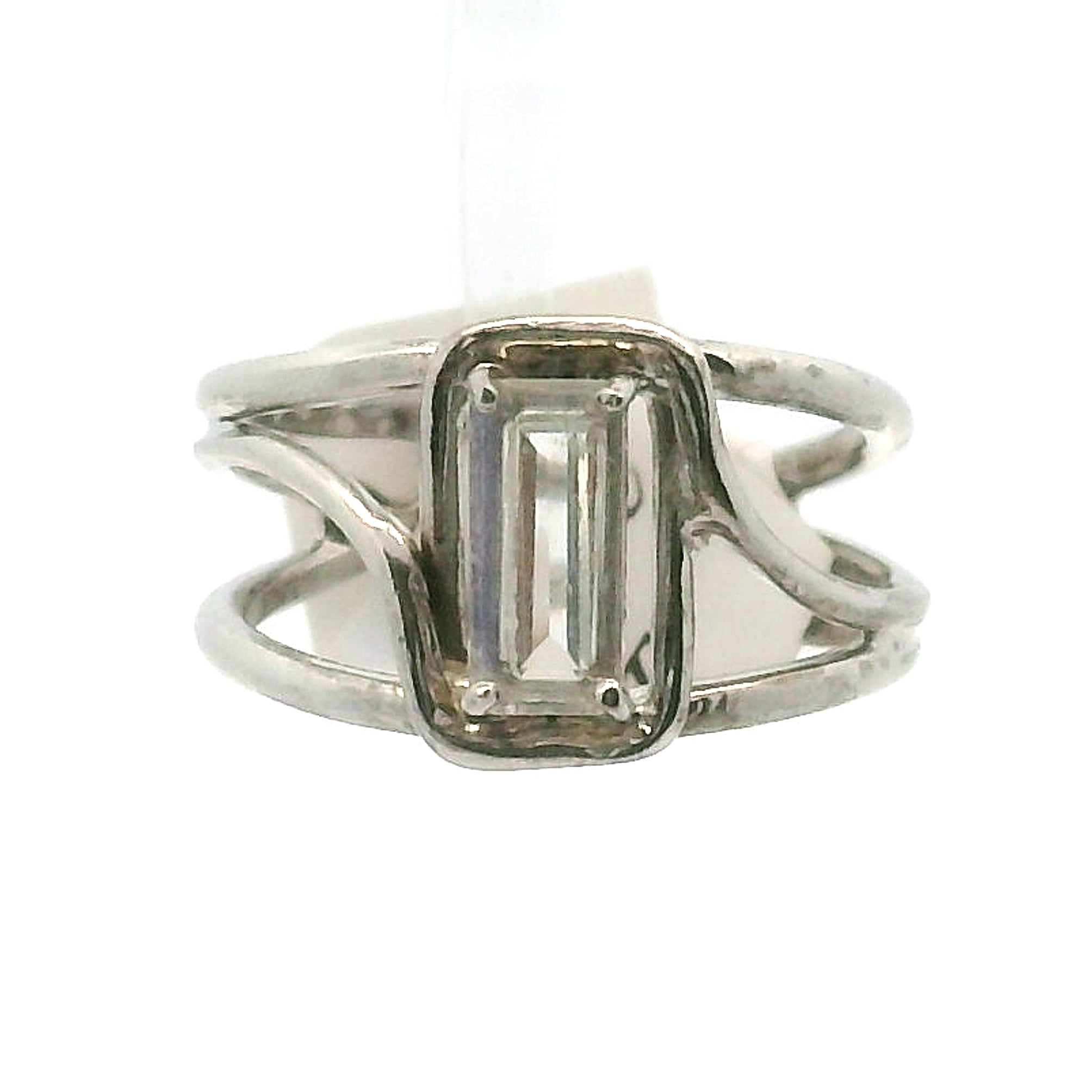 Moonstone Midi Cuff Ring .925 Silver for New Beginnings, Protection and Manifestation