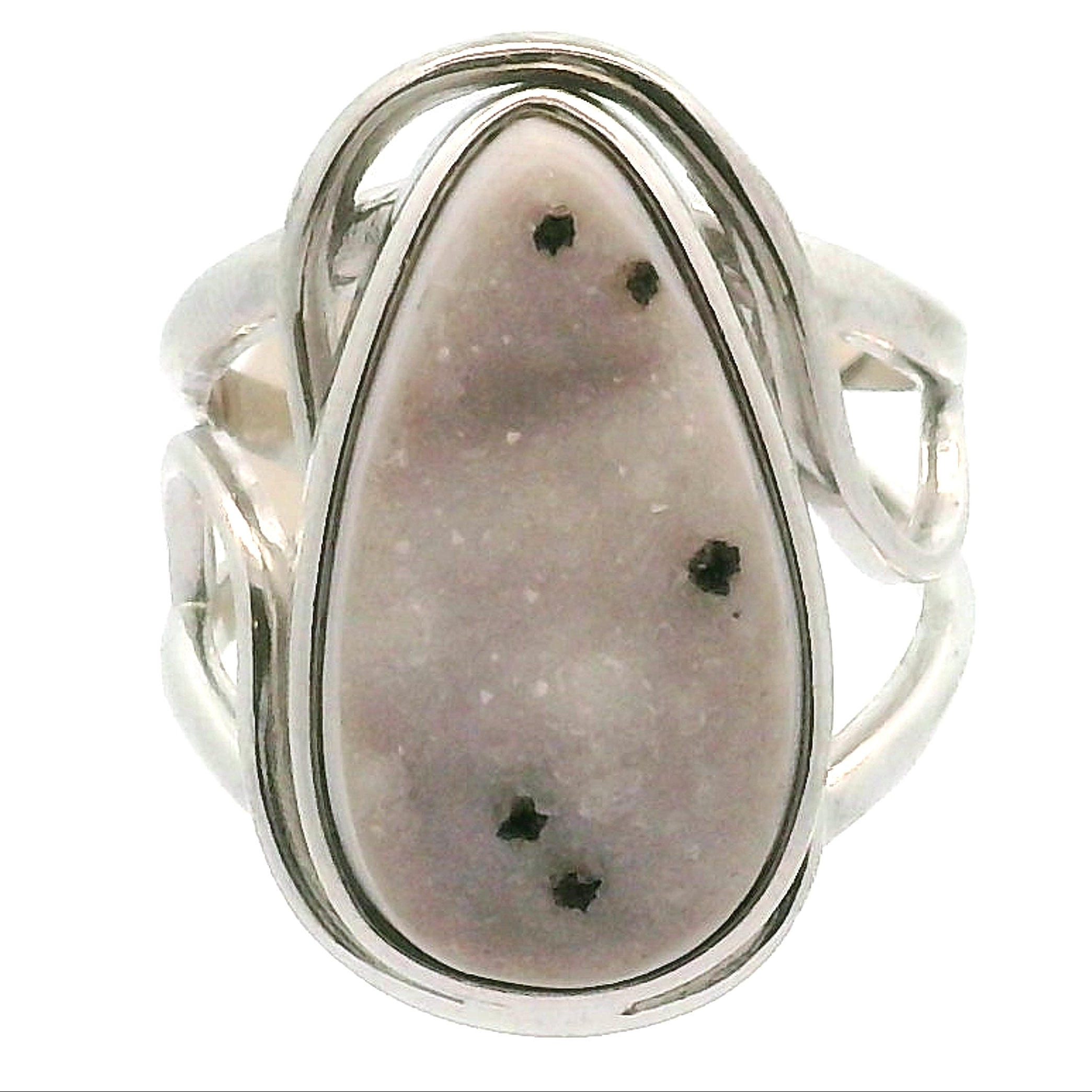 Druzy Quartz Cuff Ring .925 Silver for Healing, Intention Setting and Manifesting your Desires