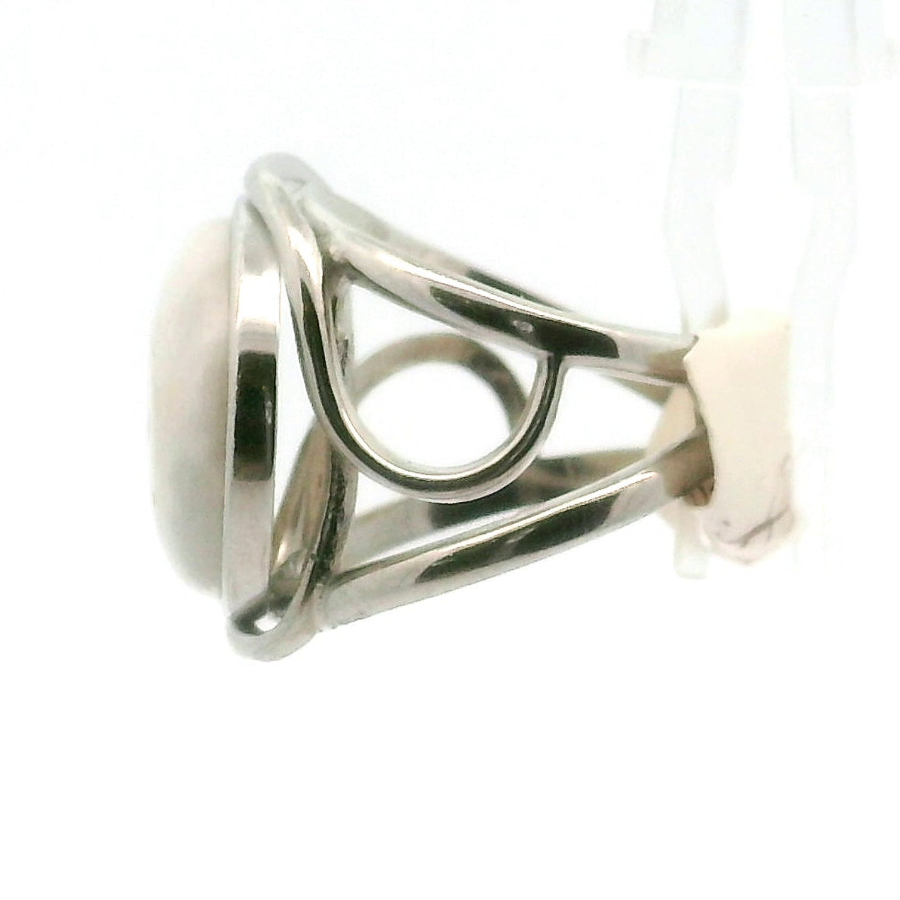 "Shiva Eye" Quartz Stalactite Cuff Ring .925 Silver for Healing, Intention Setting and Manifesting your Desires