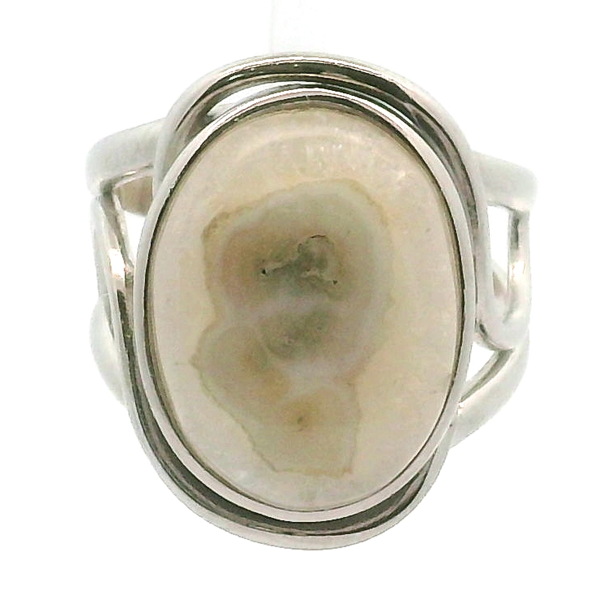 "Shiva Eye" Quartz Stalactite Cuff Ring .925 Silver for Healing, Intention Setting and Manifesting your Desires