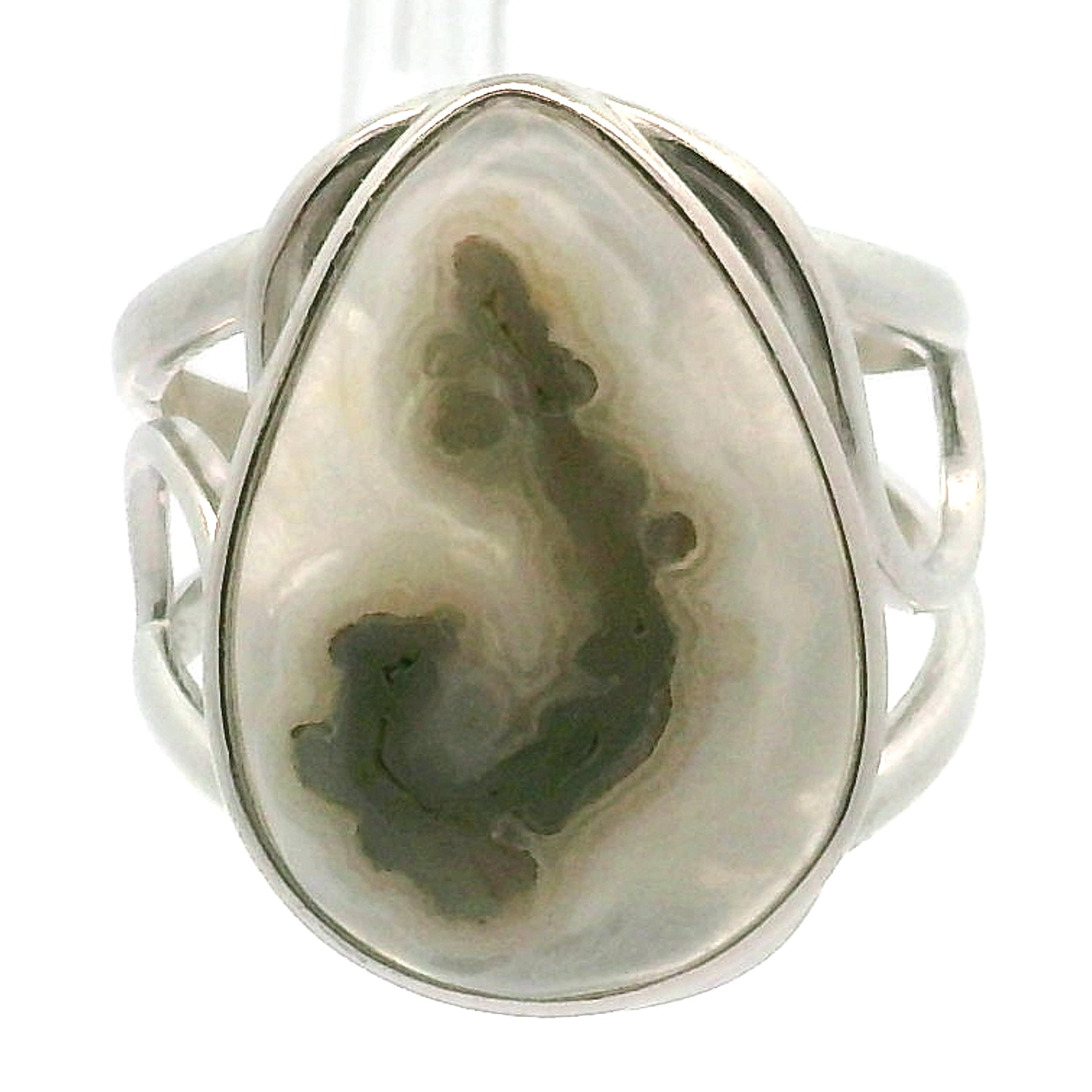 "Shiva Eye" Quartz Stalactite Cuff Ring .925 Silver for Healing, Intention Setting and Manifesting your Desires