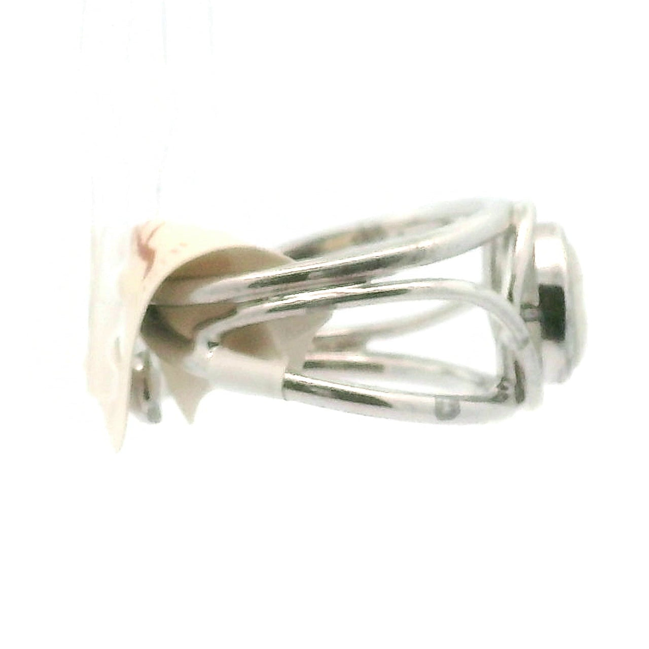 Howlite Faceted Midi Cuff Ring .925 Silver for Awareness, Calmness and Wisdom