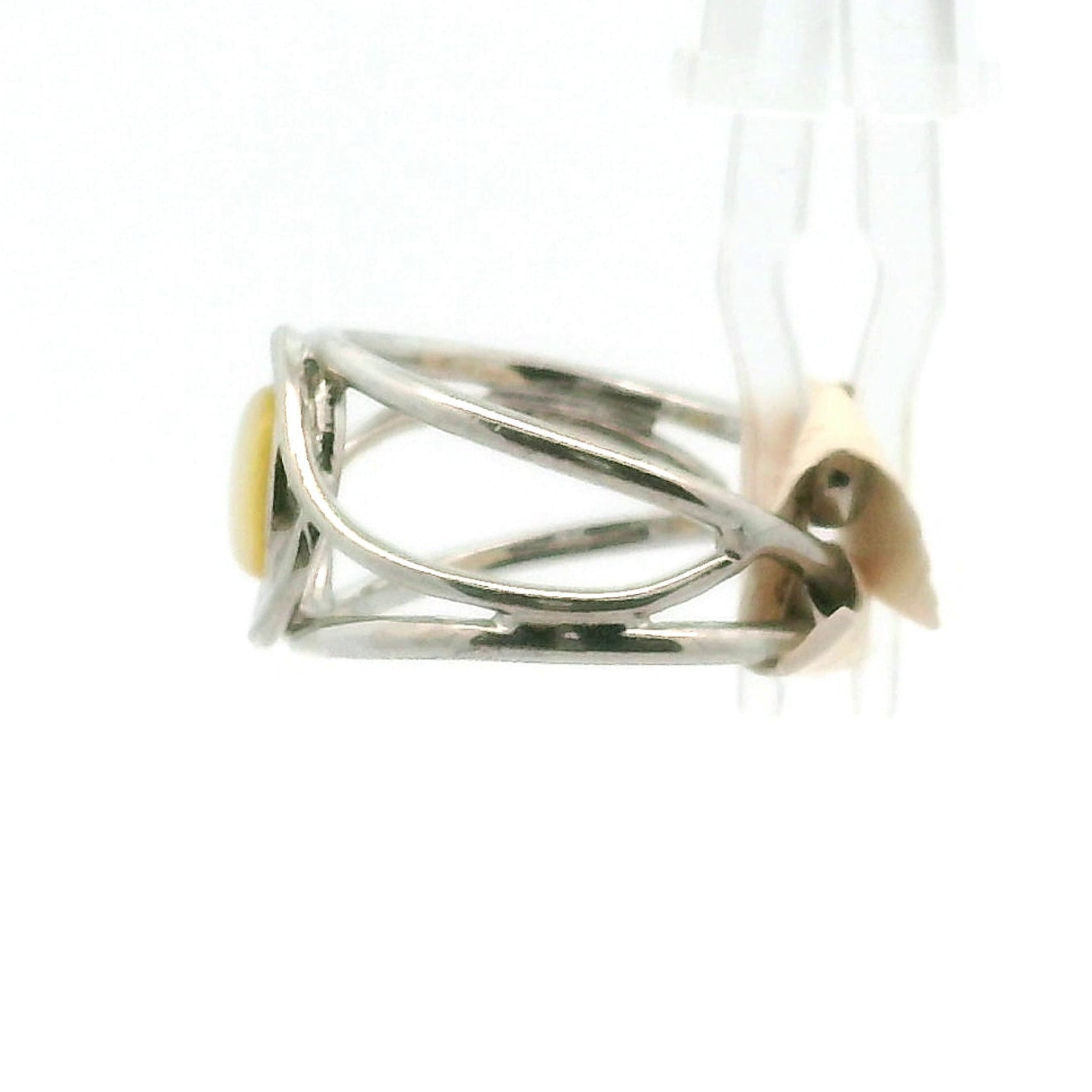 Mother of Pearl Midi Adjustable Cuff Ring .925 Silver for Embracing your Feminine Power, Memory and Peace of Mind