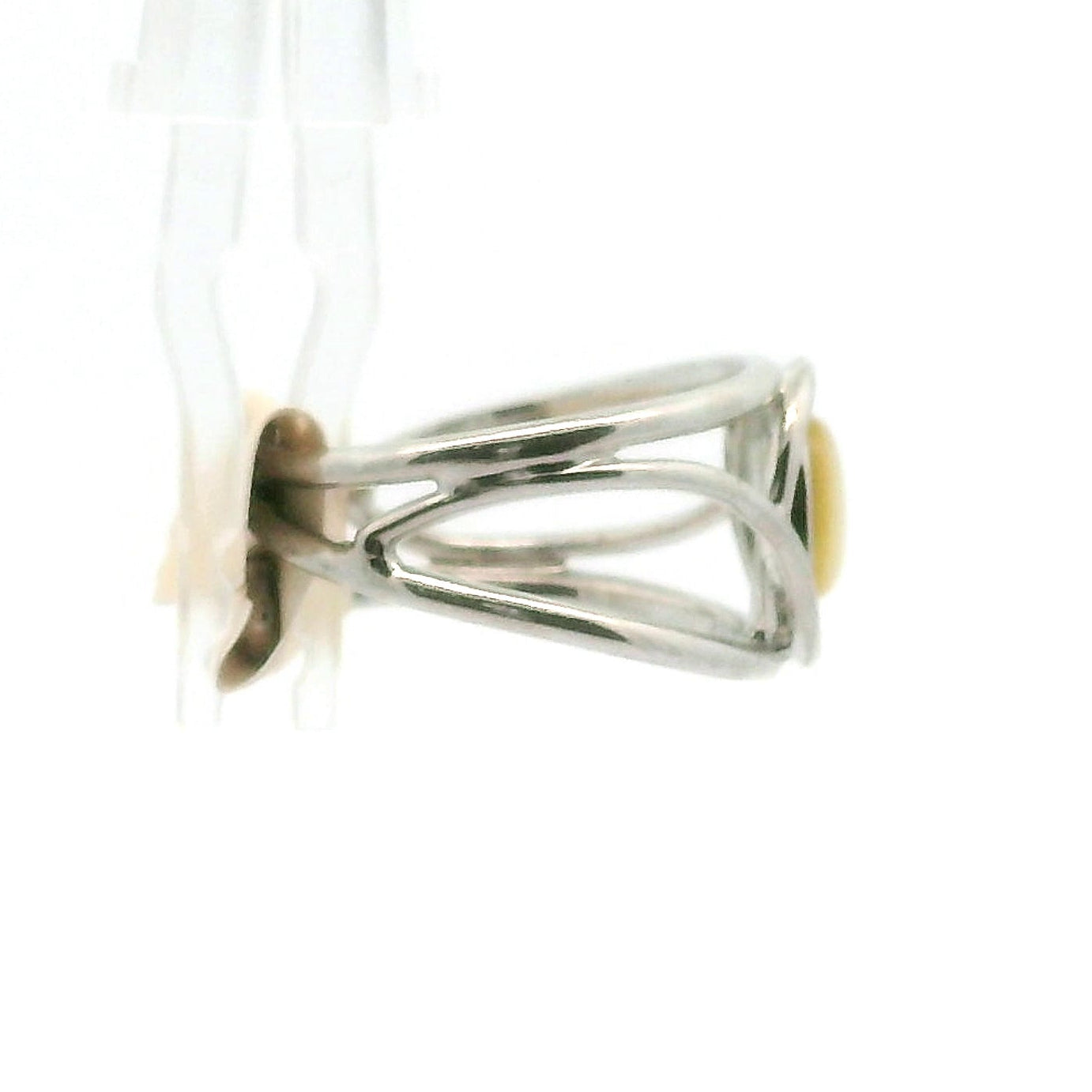 Mother of Pearl Midi Adjustable Cuff Ring .925 Silver for Embracing your Feminine Power, Memory and Peace of Mind