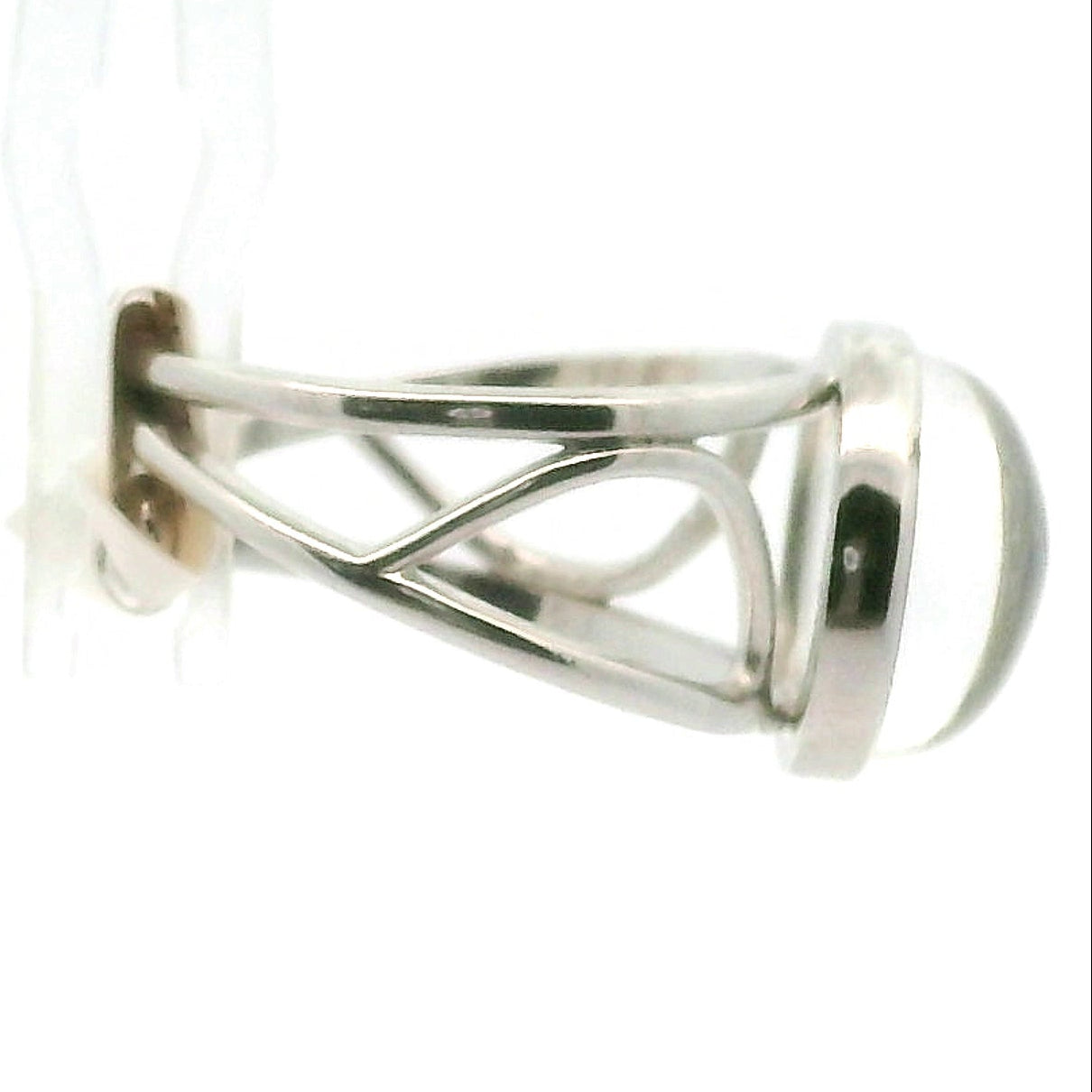 Clear Quartz Dragon Adjustable Ring Cuff .925 Silver for Healing, Intention Setting and Manifesting your Desires