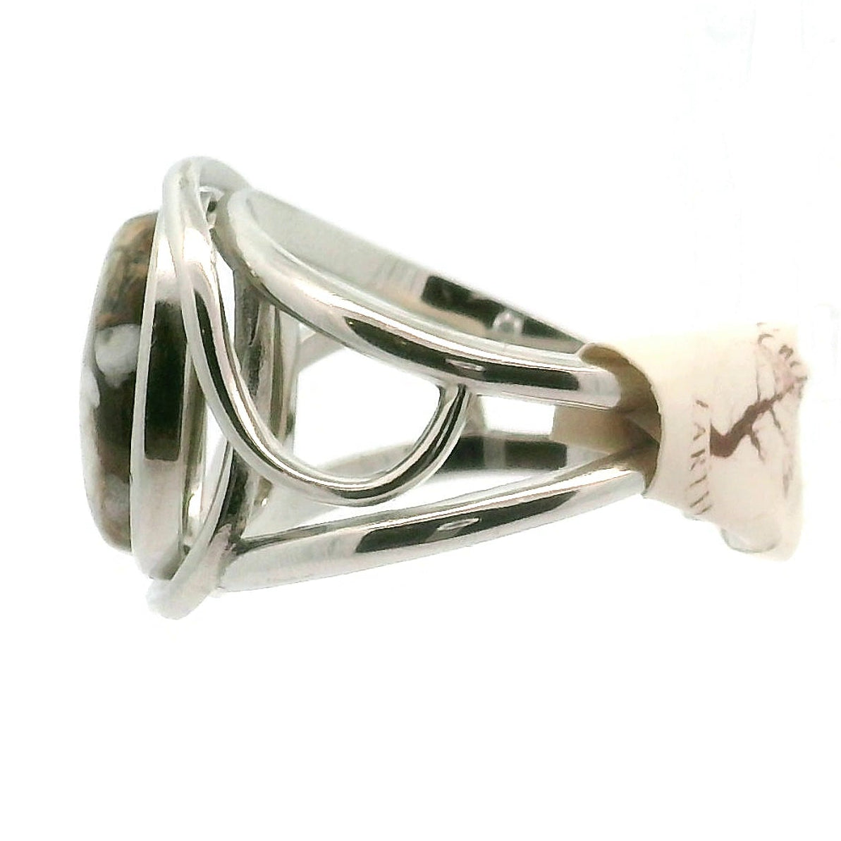 Wild Horse Cuff Ring .925 Silver for Grounding, Peace and Protection