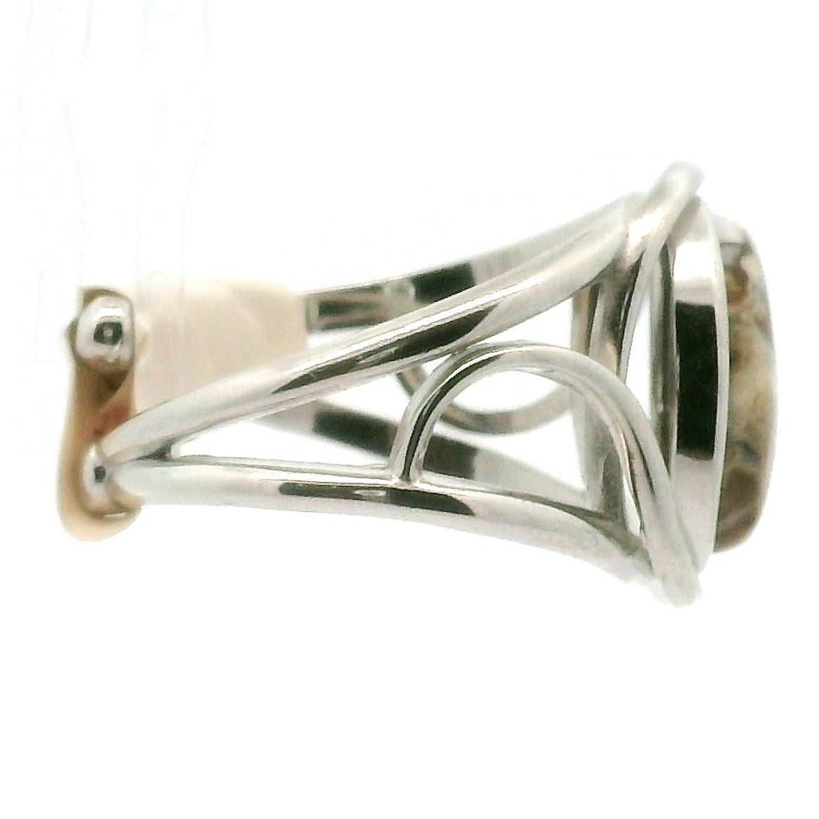 Wild Horse Cuff Ring .925 Silver for Grounding, Peace and Protection