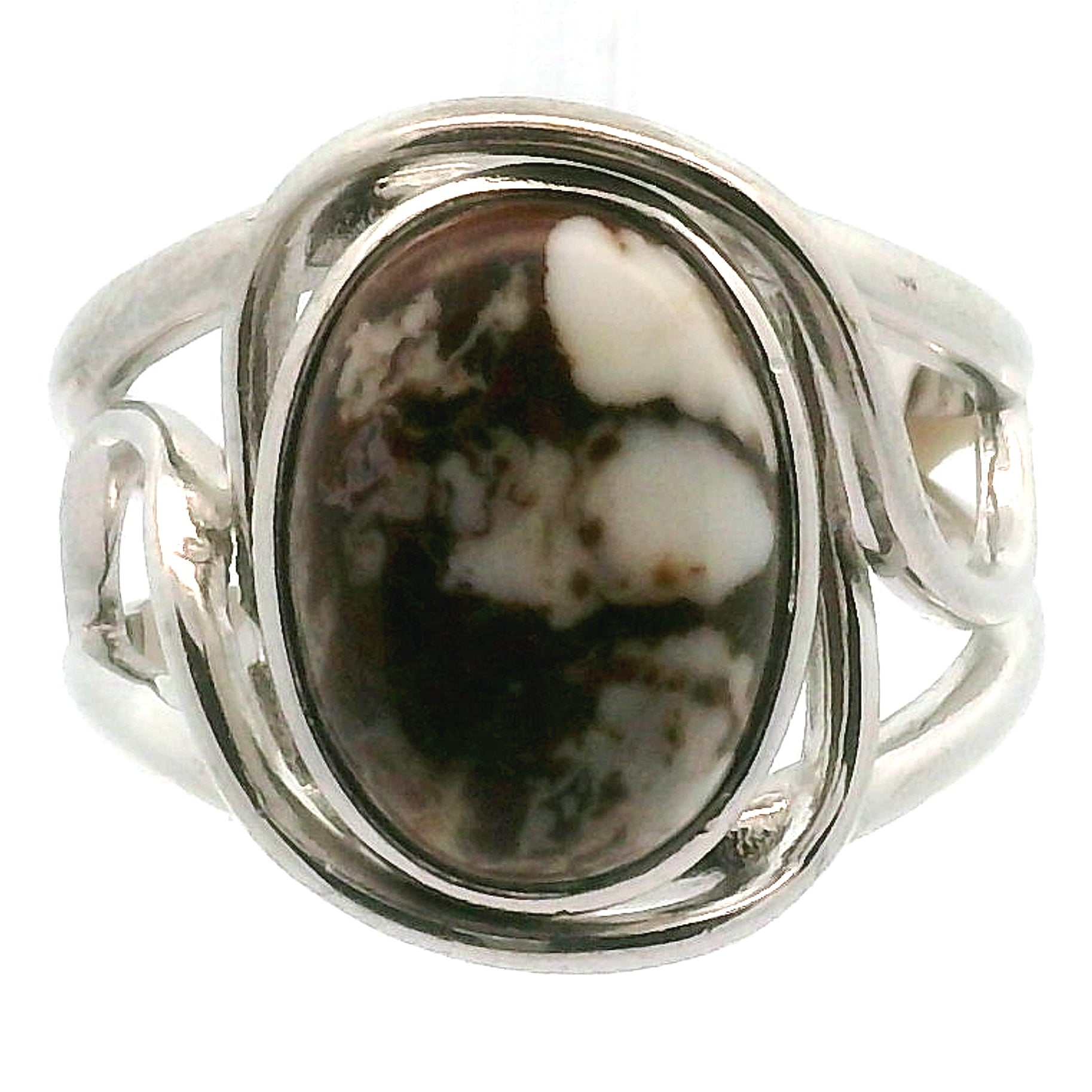 Wild Horse Cuff Ring .925 Silver for Grounding, Peace and Protection