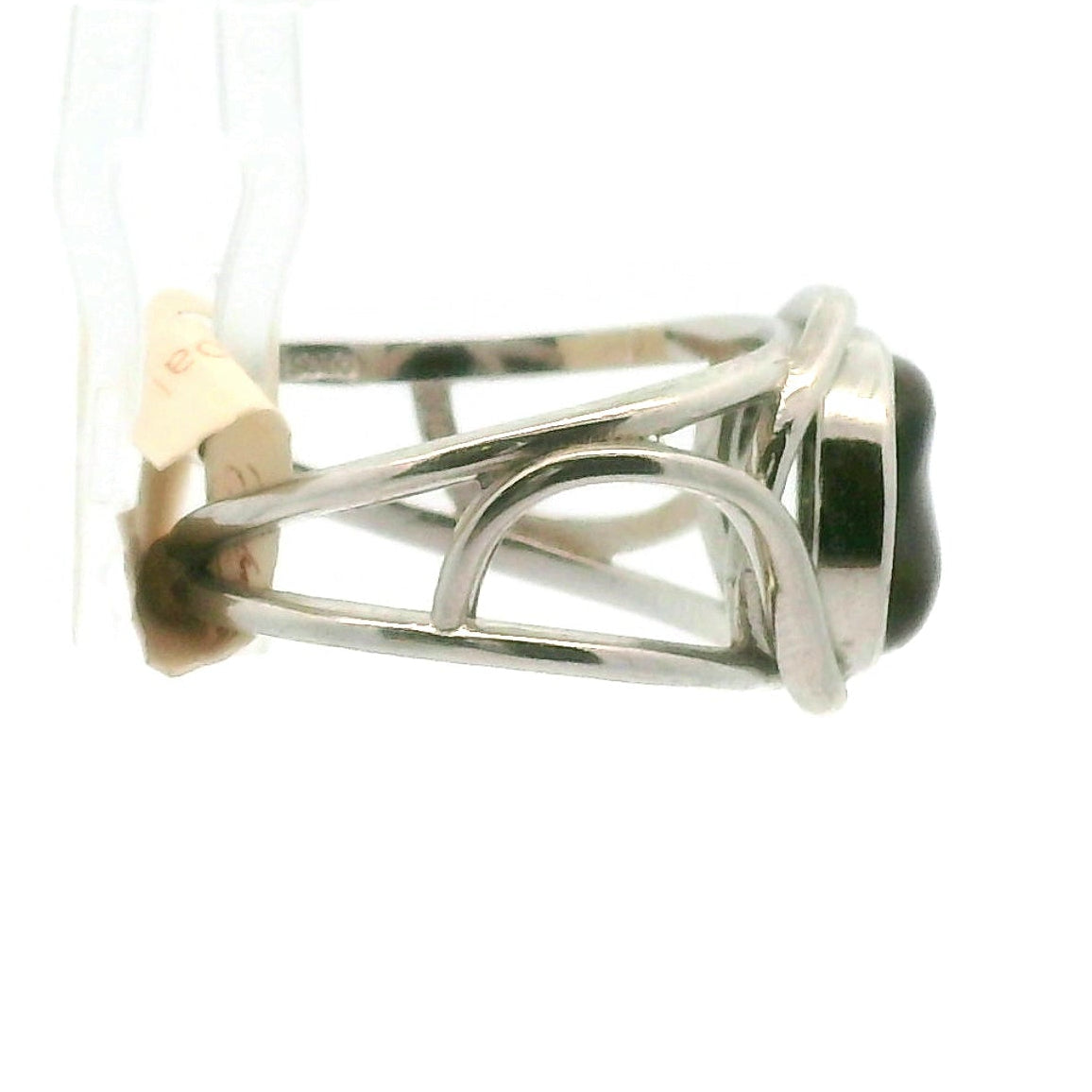 Mexican Fire Opal Cuff Ring .925 Silver for Confidence and Increasing Motivation