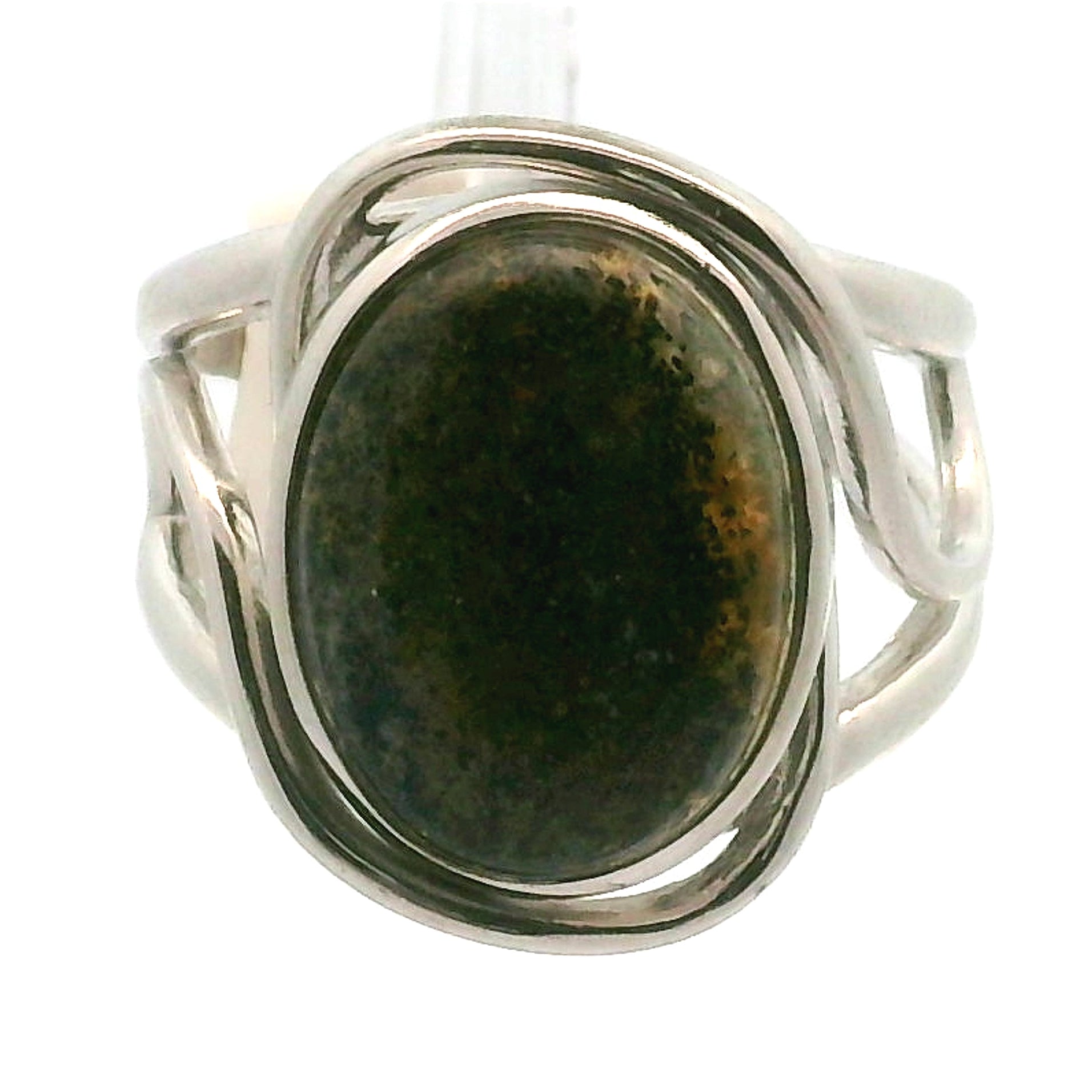 Divine Black Sunstone Cuff Ring .925 Silver for Cleansing & Balancing Chakras