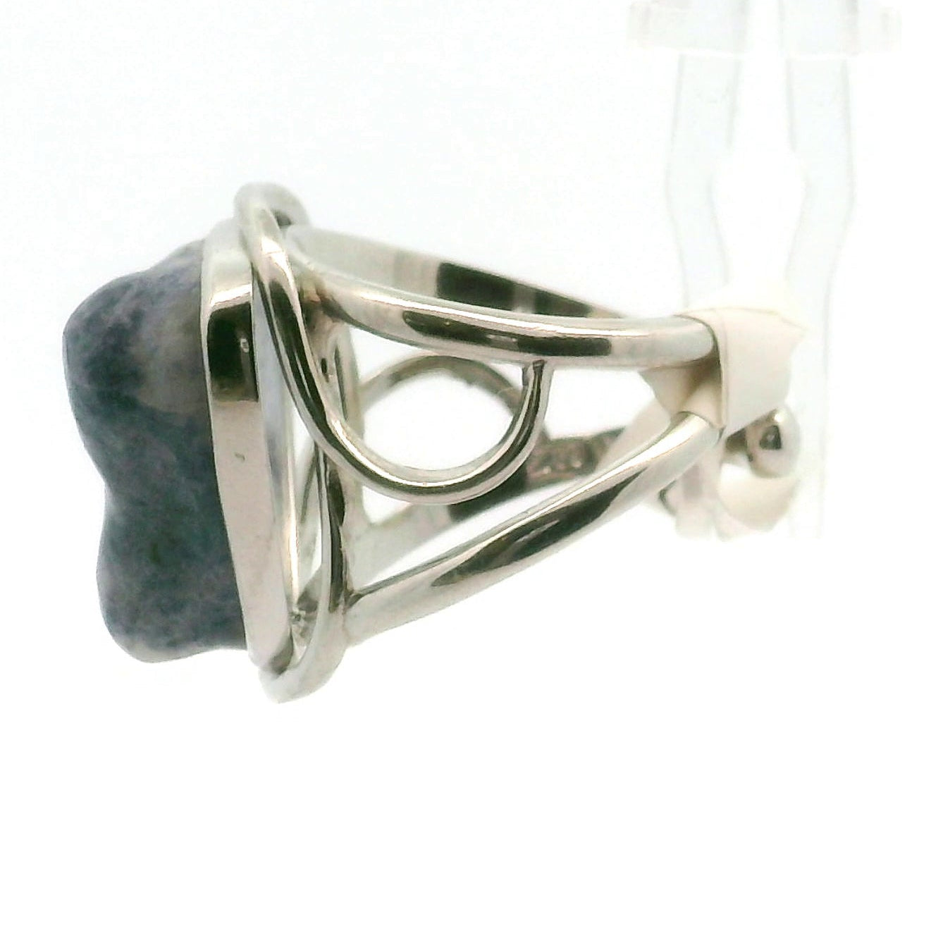 Enchanted Euphoralite Star Being Cuff Ring 925 Silver for Connection with Higher Realms, Intuition, Good Luck and Creation of your Dream Life