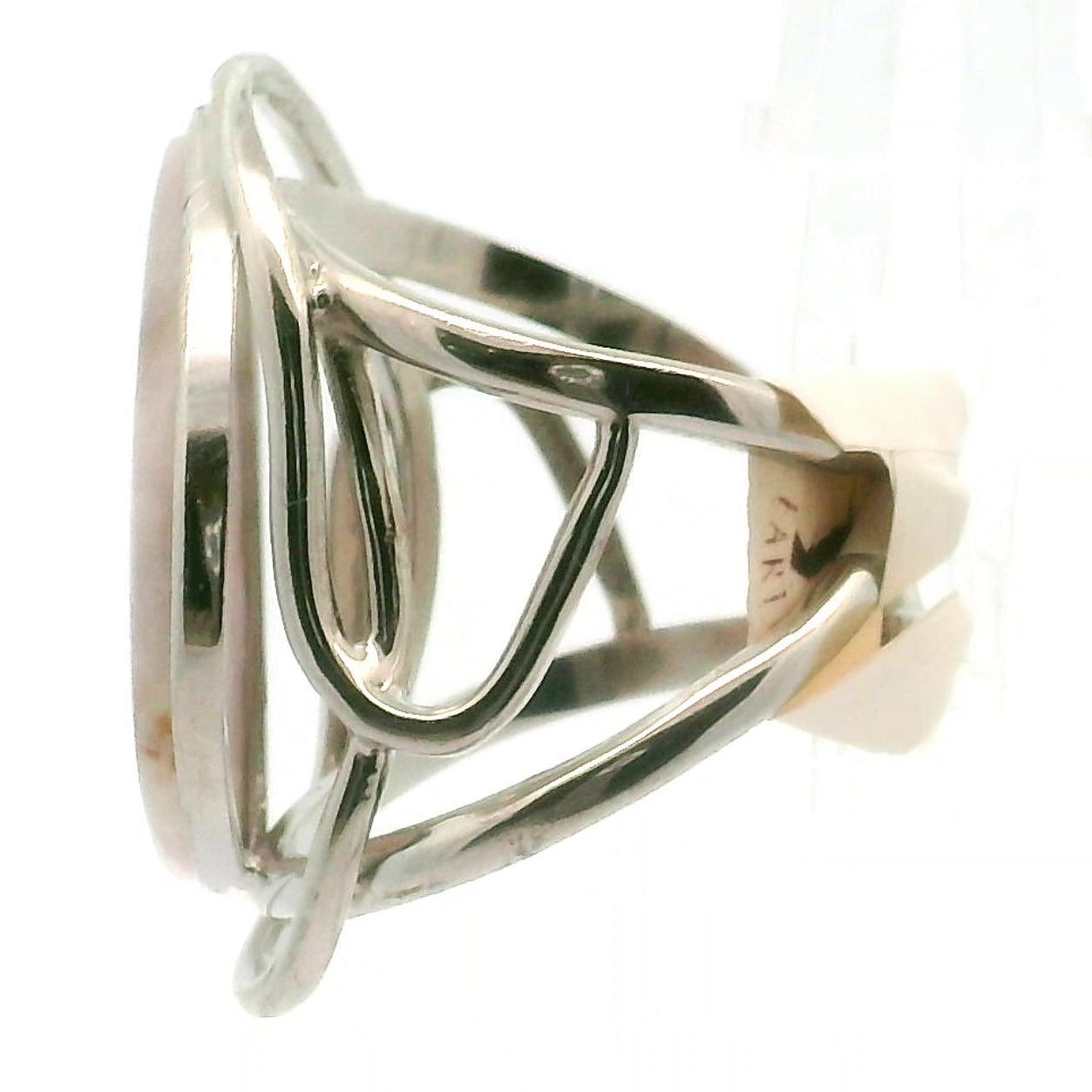 Electric Euphoralite Cuff Ring 925 Silver for Protection, Love, Stress Relief and Mental Clarity