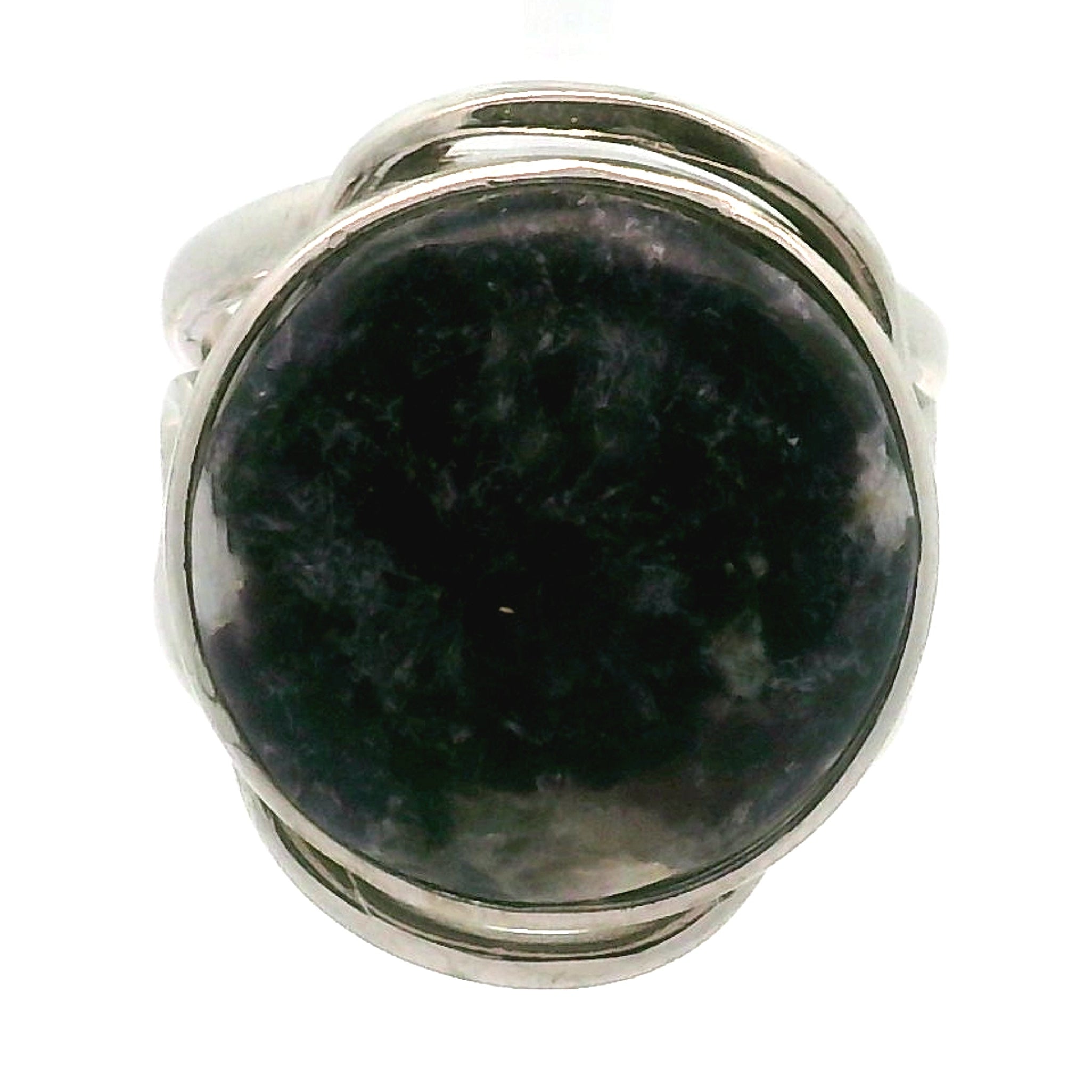 Storm Euphoralite Cuff Ring 925 Silver for Strong Support and Relief for Any Situation