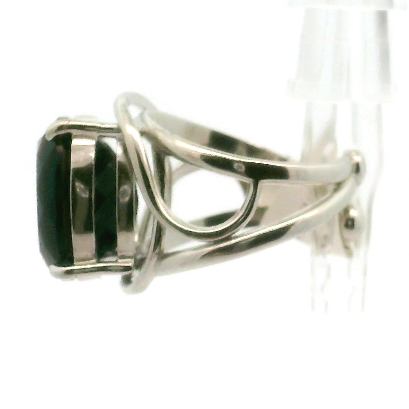 Staffordite Cuff Ring .925 Silver for Intuition, Self-Mastering and Manifestation