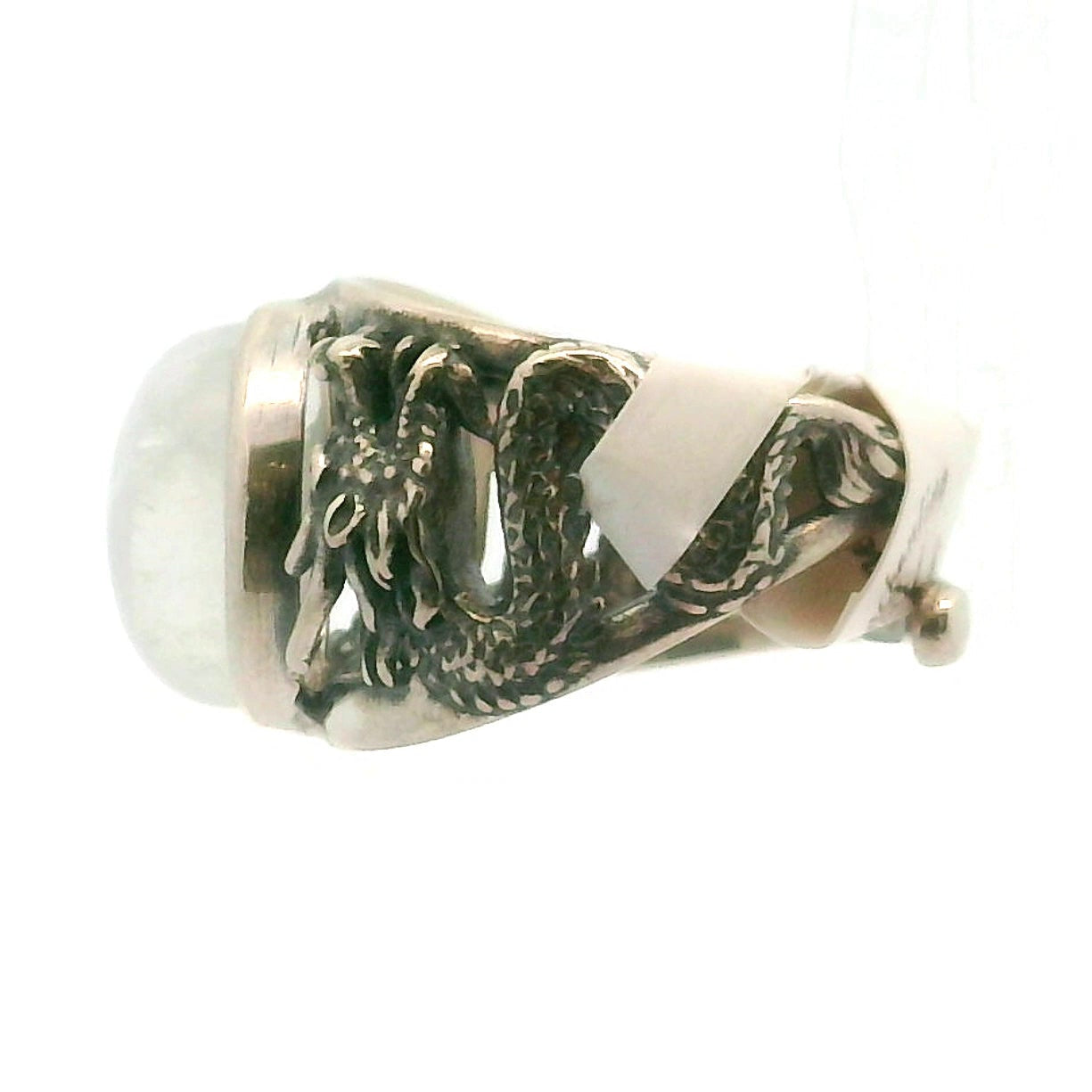Dragon Cuff Ring 925 Silver for Courage, Protection and Personal Power