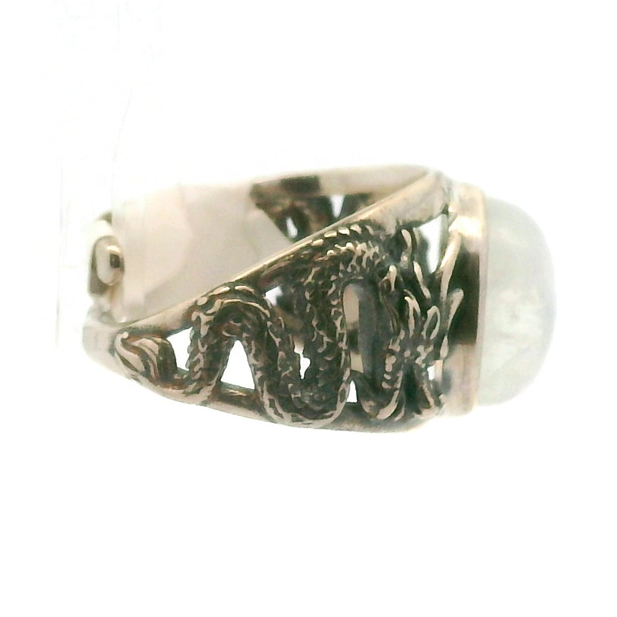 Dragon Cuff Ring 925 Silver for Courage, Protection and Personal Power