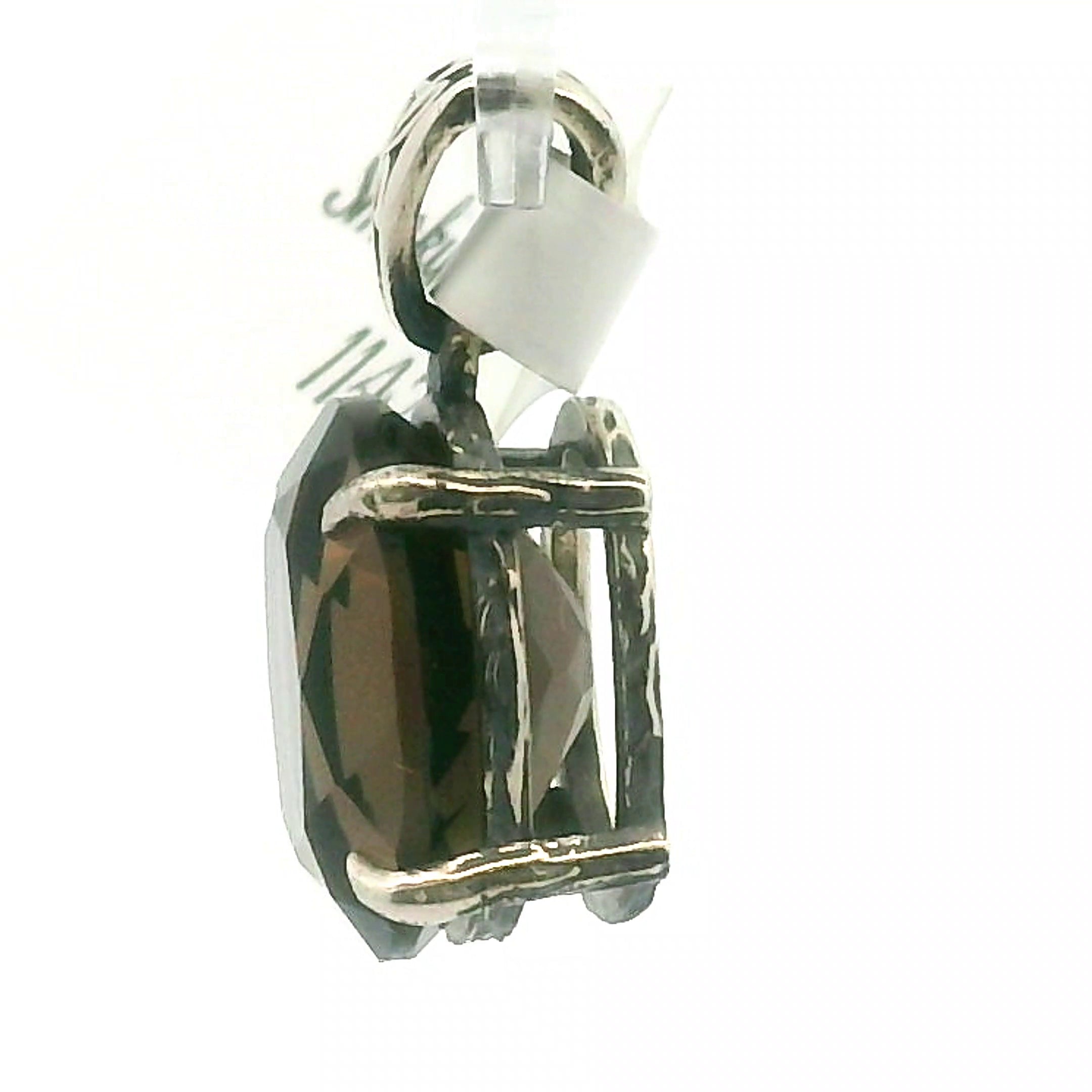Smokey Quartz Bad Witch Pendant .925 Silver for Energetic Cleansing, Manifestation and Protection