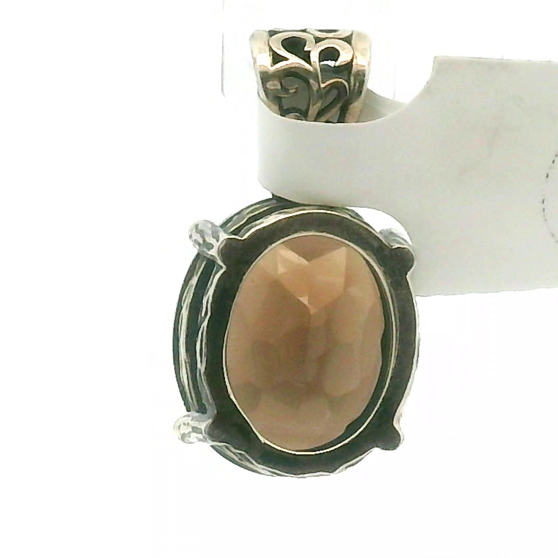 Smokey Quartz Bad Witch Pendant .925 Silver for Energetic Cleansing, Manifestation and Protection
