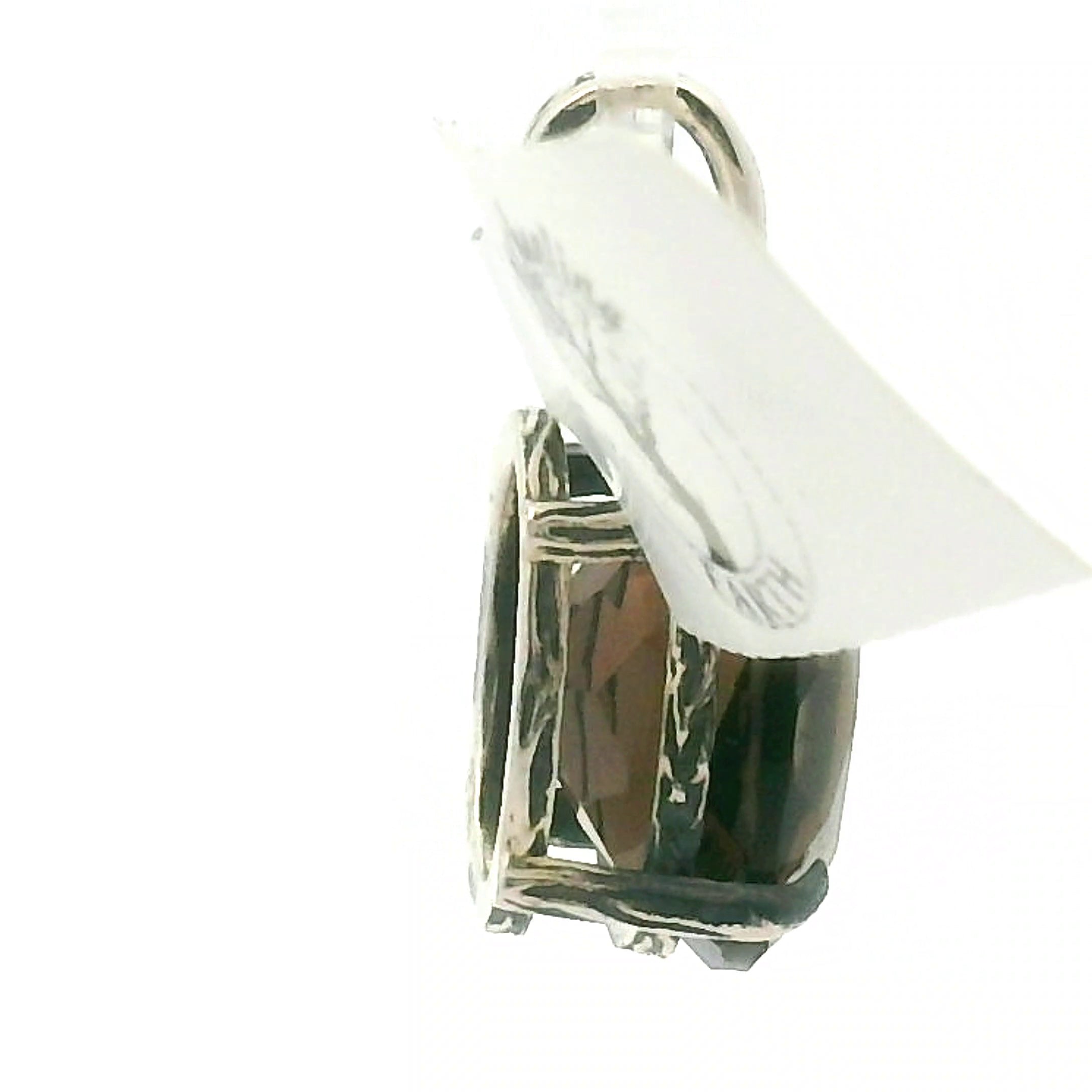 Smokey Quartz Bad Witch Pendant .925 Silver for Energetic Cleansing, Manifestation and Protection