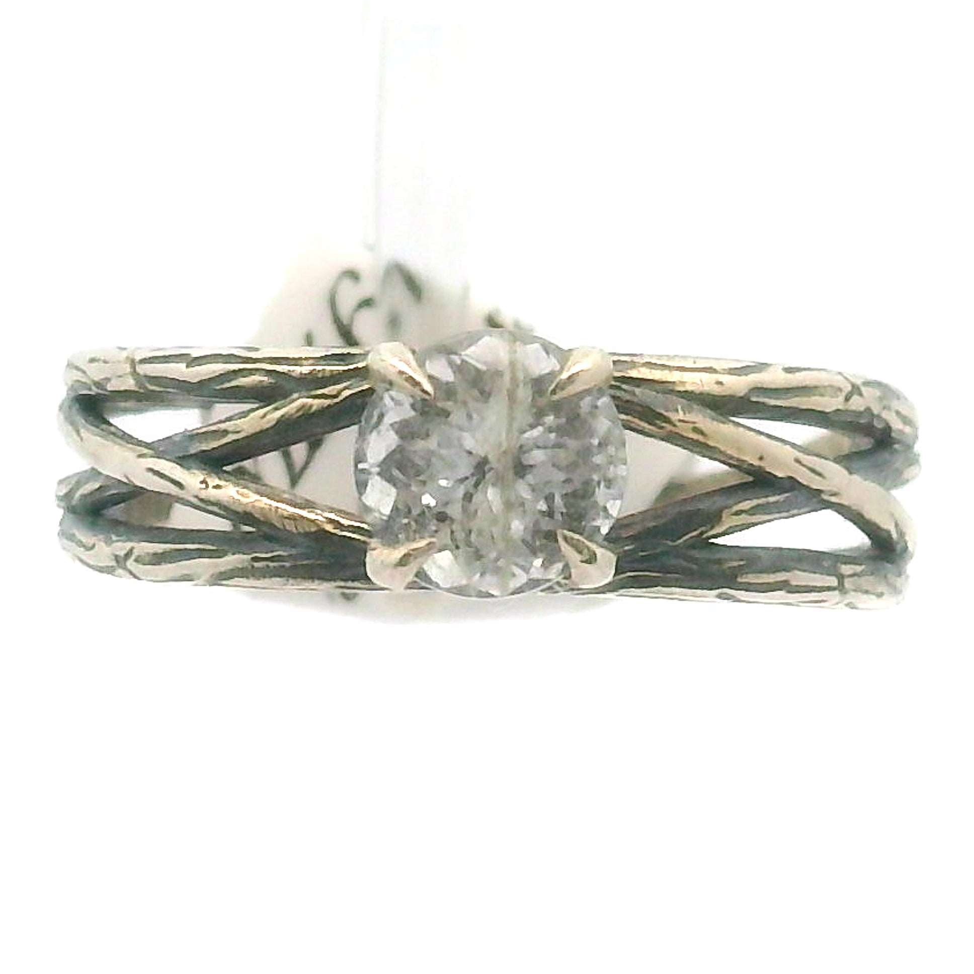 Phenakite Bad Witch Adjustable Midi Cuff Ring .925 Silver for Manifestations, Meditation & Mental Strength