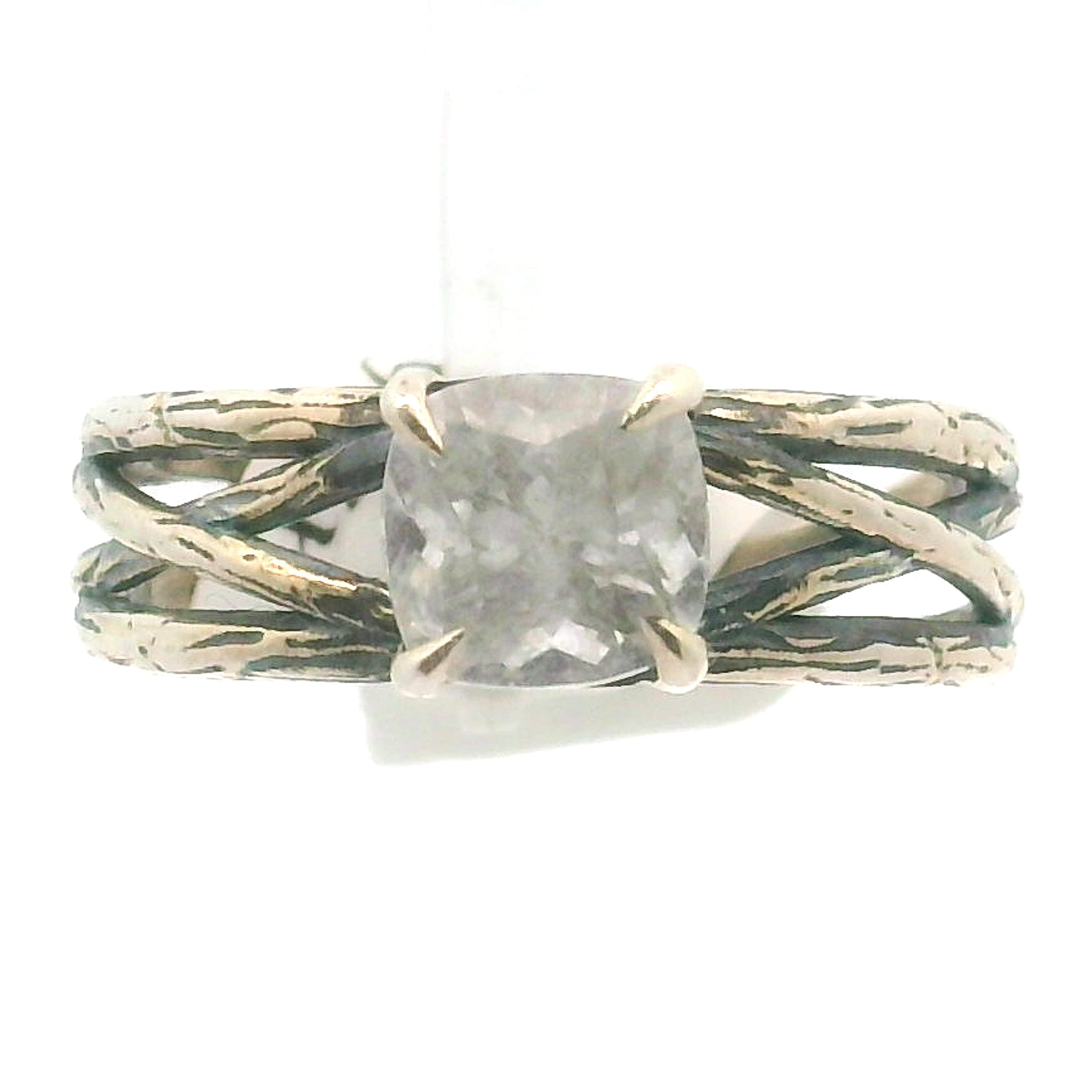 Phenakite Bad Witch Adjustable Midi Cuff Ring .925 Silver for Manifestations, Meditation & Mental Strength
