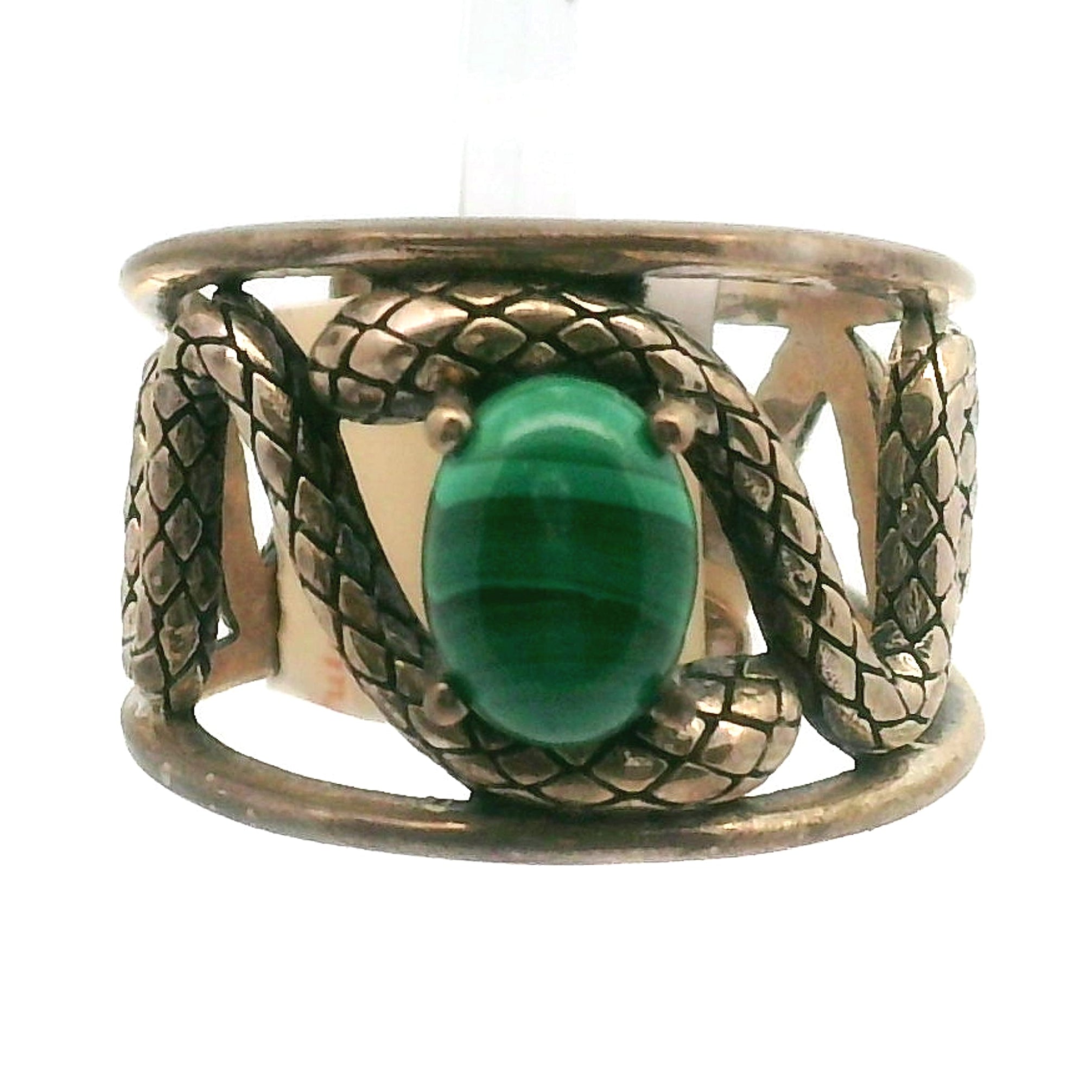 Serpent Adjustable Cuff Ring .925 Silver for Amplifying Intentions & Accelerating Manifestati