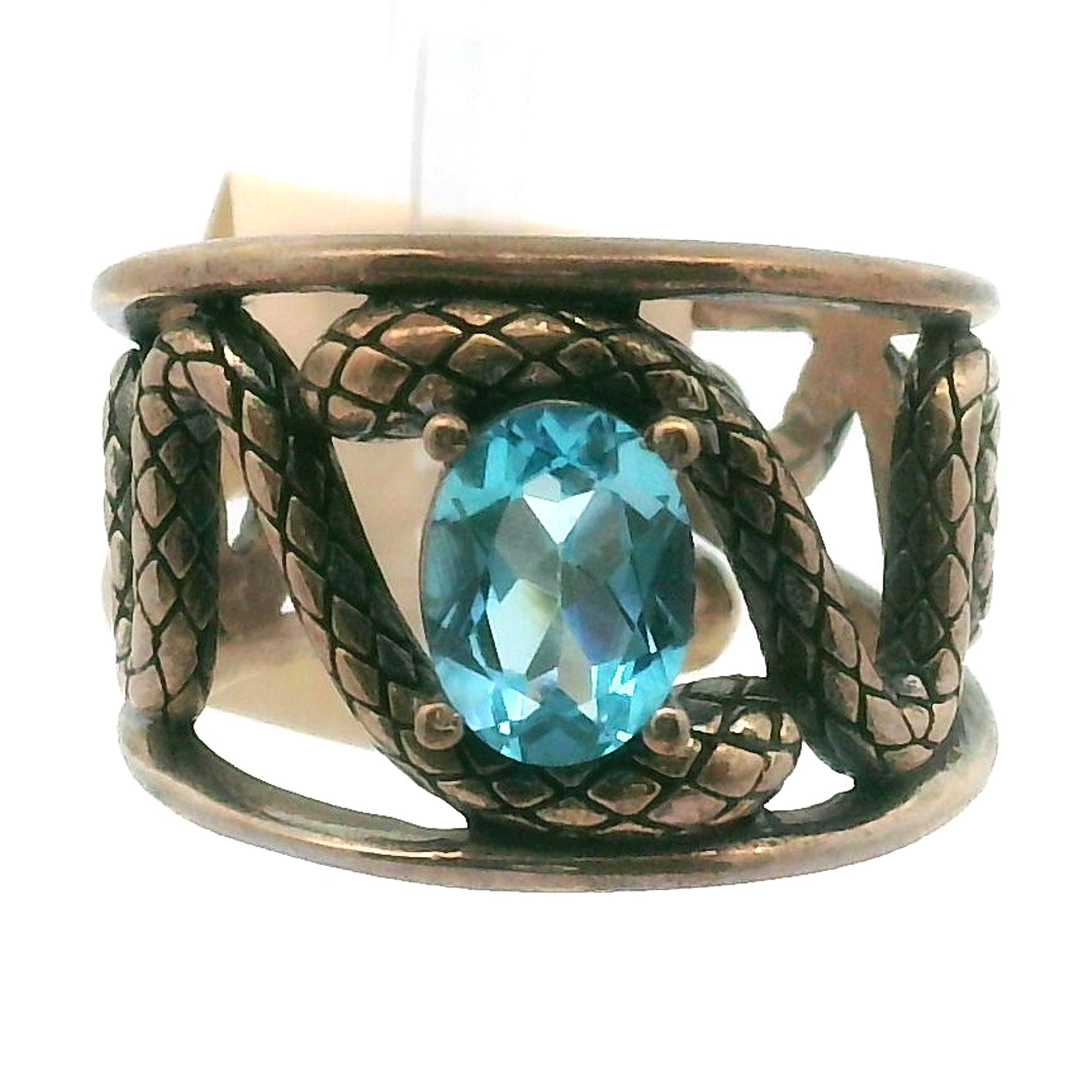 Serpent Adjustable Cuff Ring .925 Silver for Amplifying Intentions & Accelerating Manifestati
