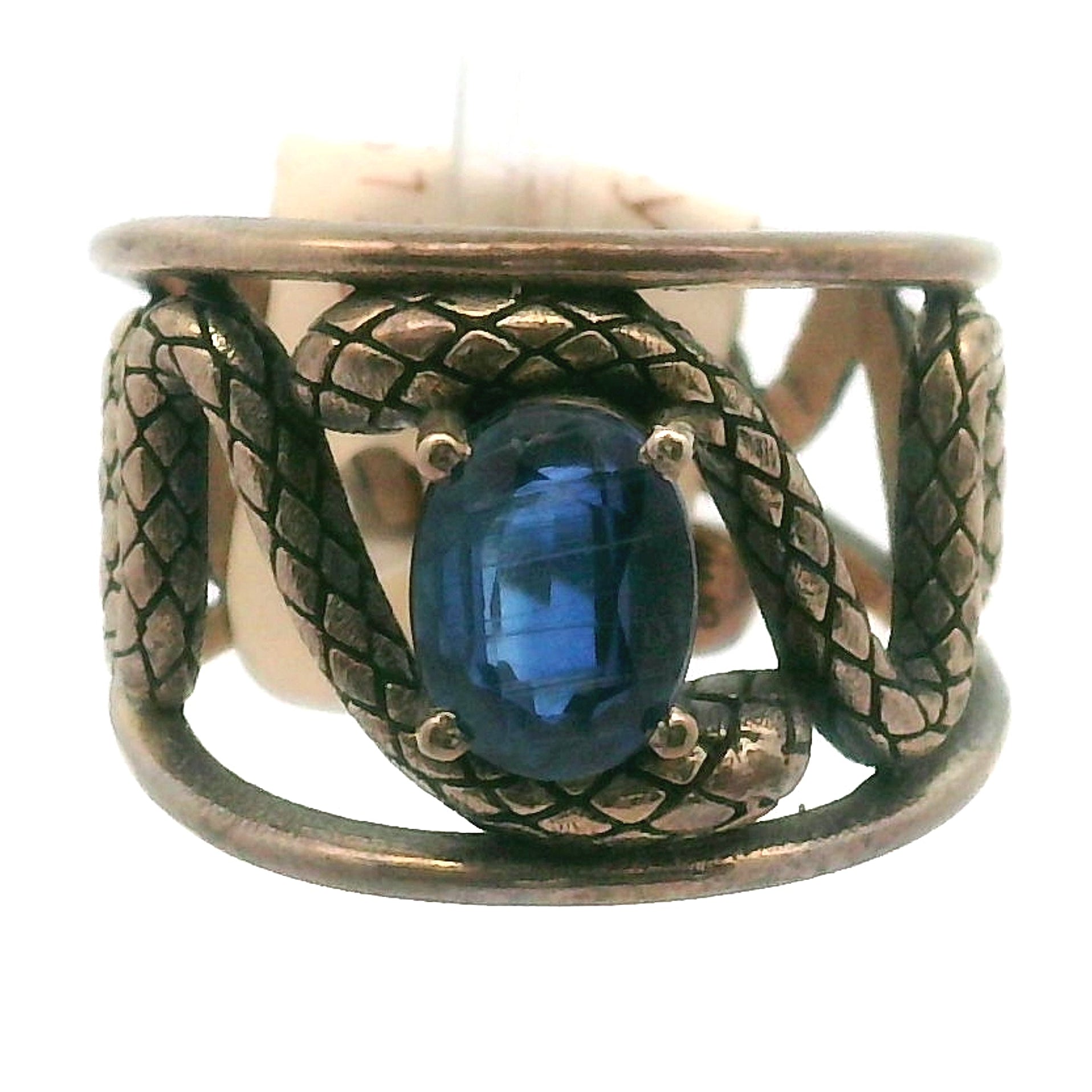 Serpent Adjustable Cuff Ring .925 Silver for Amplifying Intentions & Accelerating Manifestati
