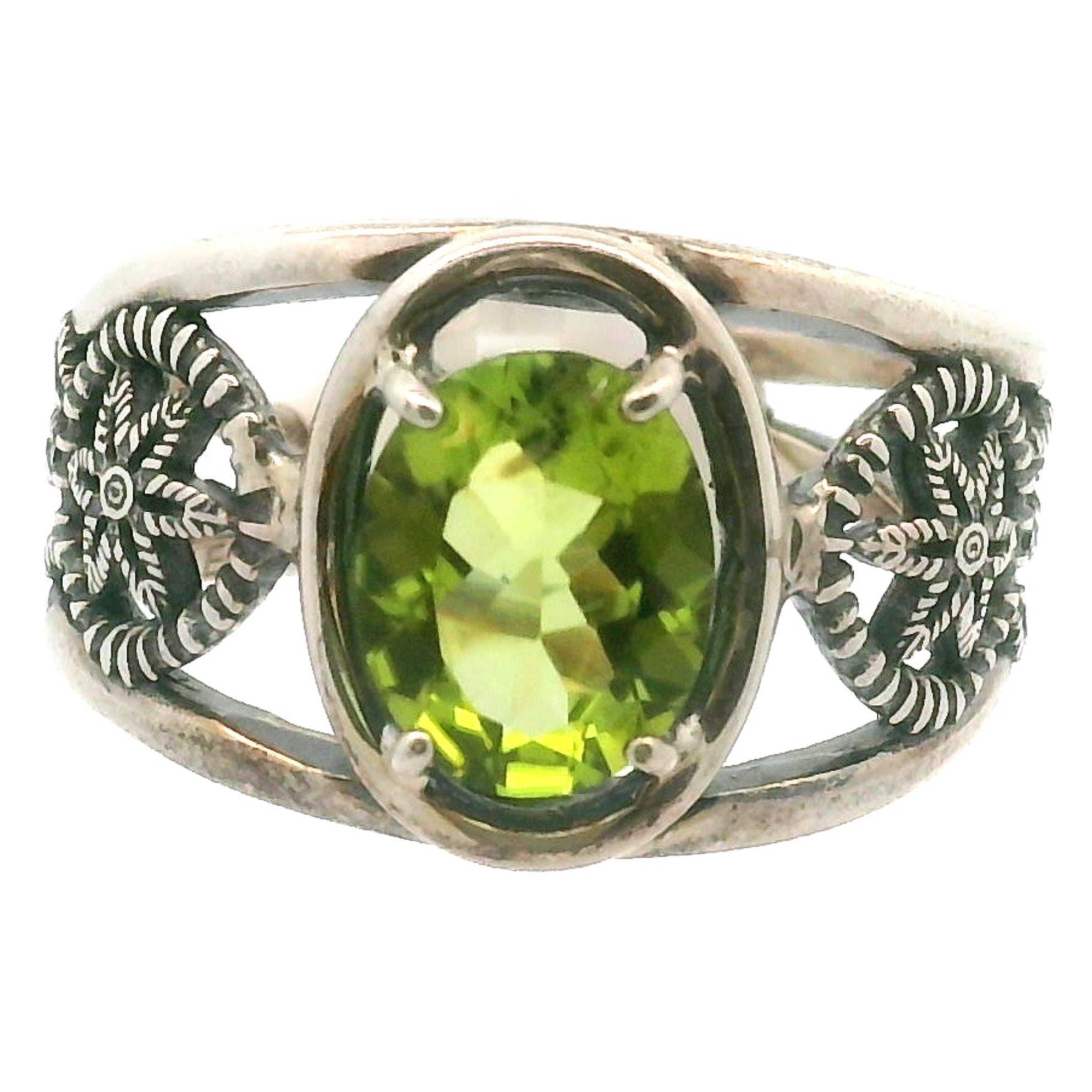 Dream Catcher Cuff Ring 925 Silver for Courage, Rebirth and Transformation