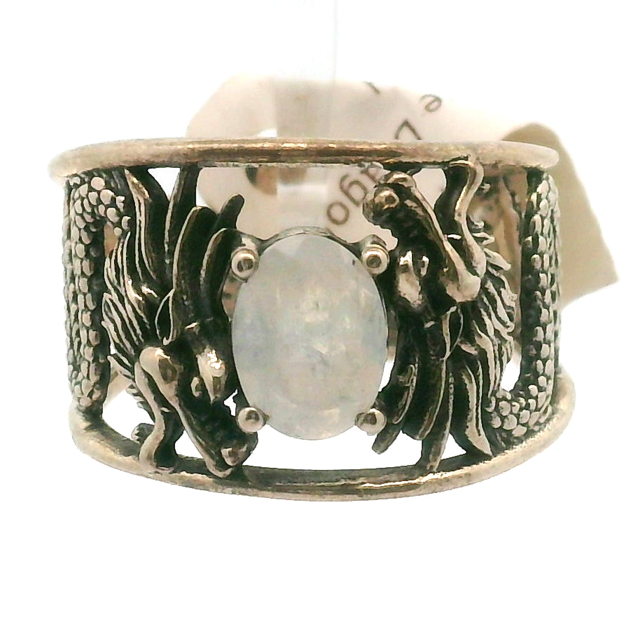 Dragon Cuff Ring 925 Silver for Courage, Protection and Personal Power
