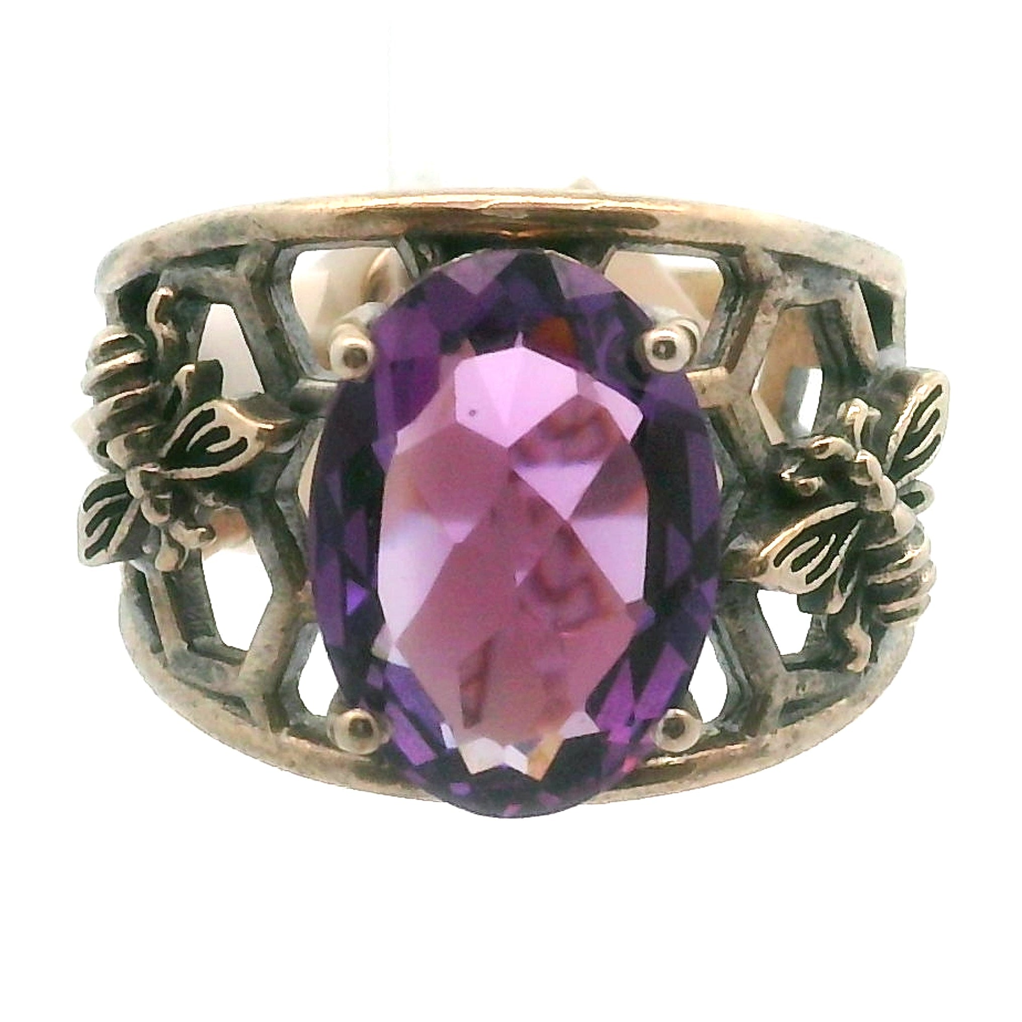 Bee Cuff Ring .925 Silver for Resilience and Cooperation