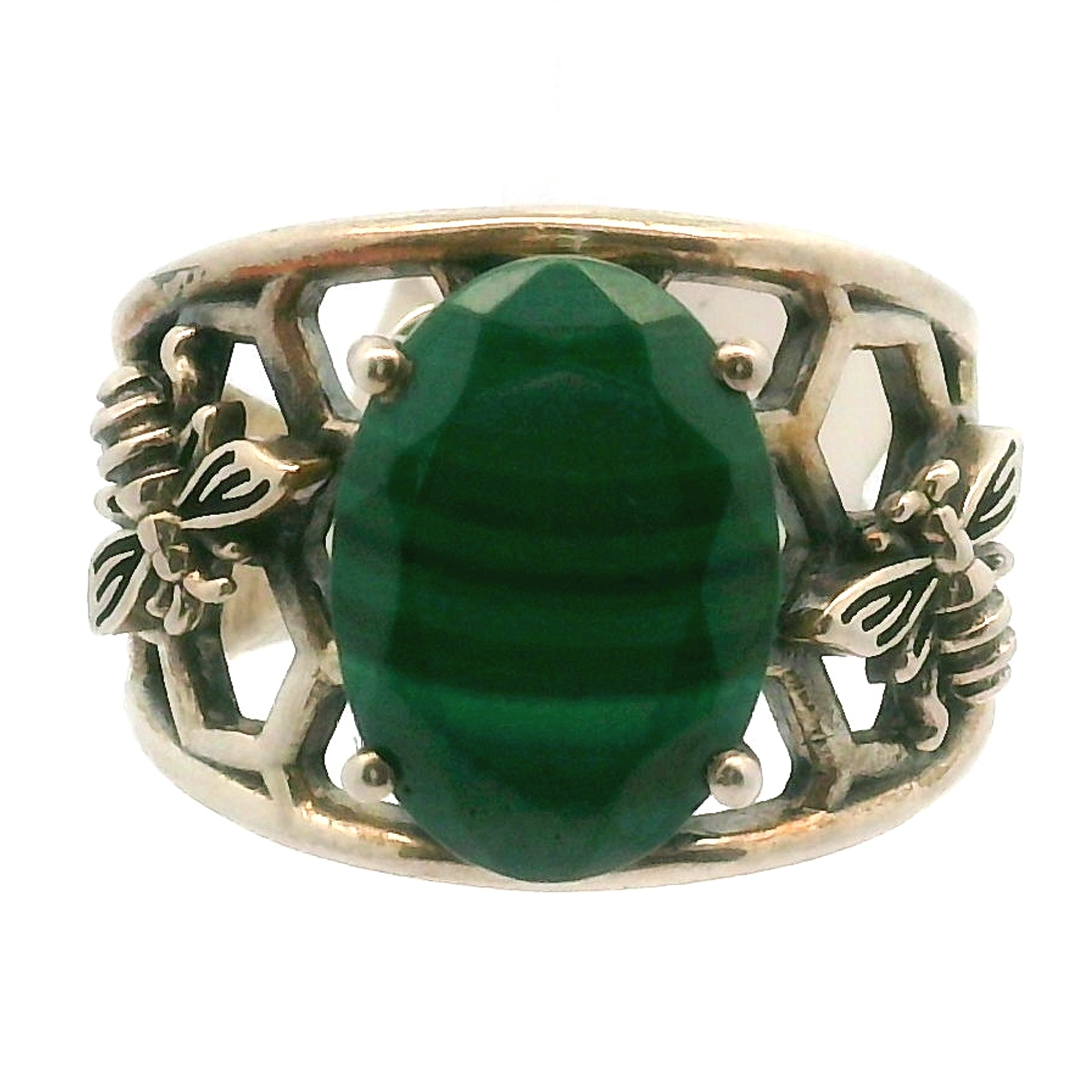 Bee Cuff Ring .925 Silver for Resilience and Cooperation
