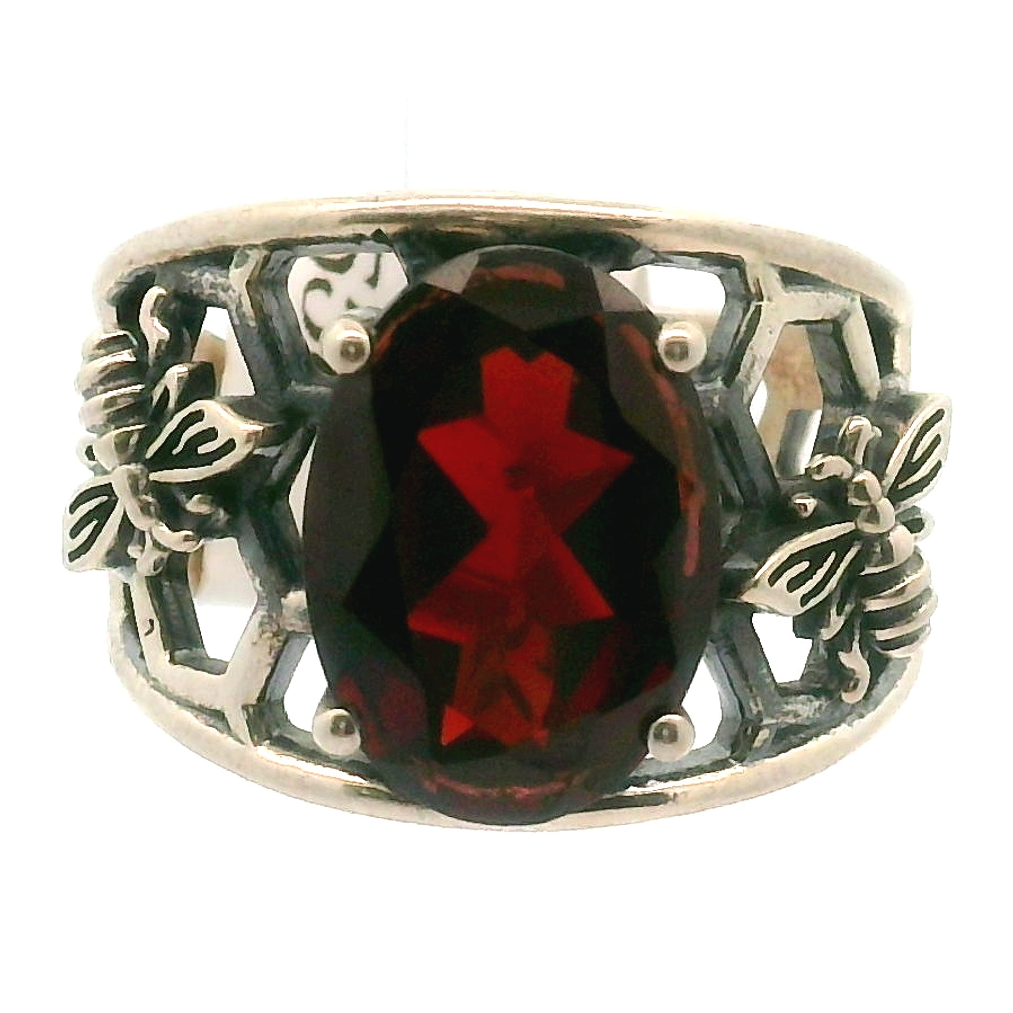 Bee Cuff Ring .925 Silver for Resilience and Cooperation