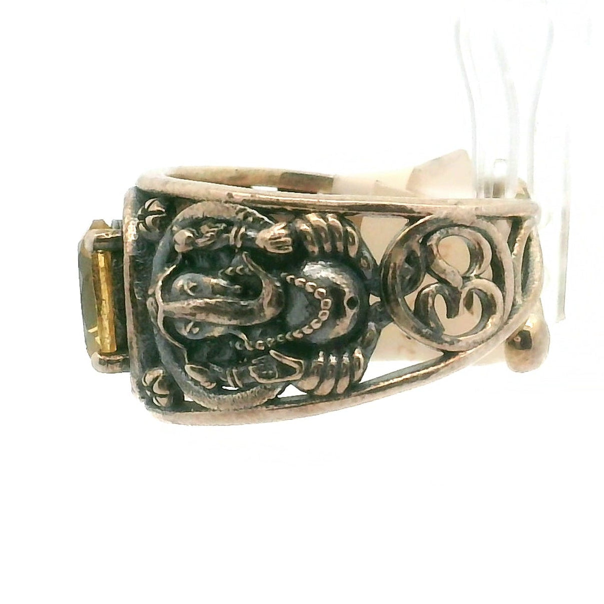 Ganesha Cuff Ring .925 Silver for Conquering Obstables and Protection