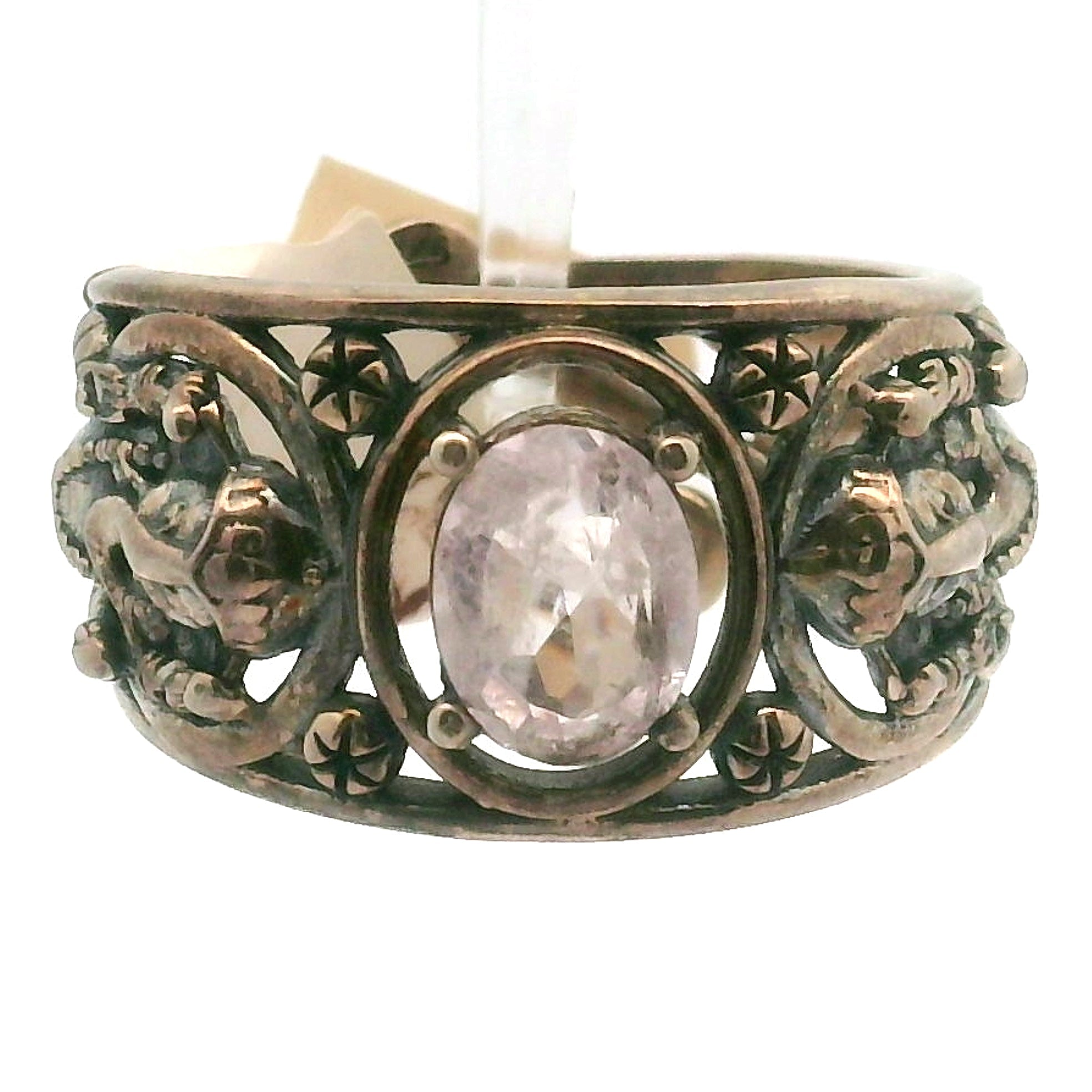 Ganesha Cuff Ring .925 Silver for Conquering Obstables and Protection