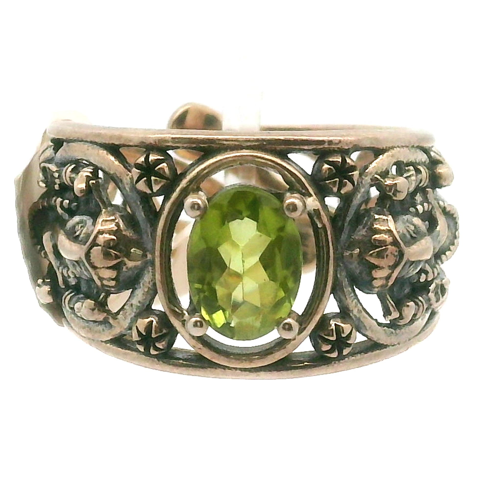 Ganesha Cuff Ring .925 Silver for Conquering Obstables and Protection
