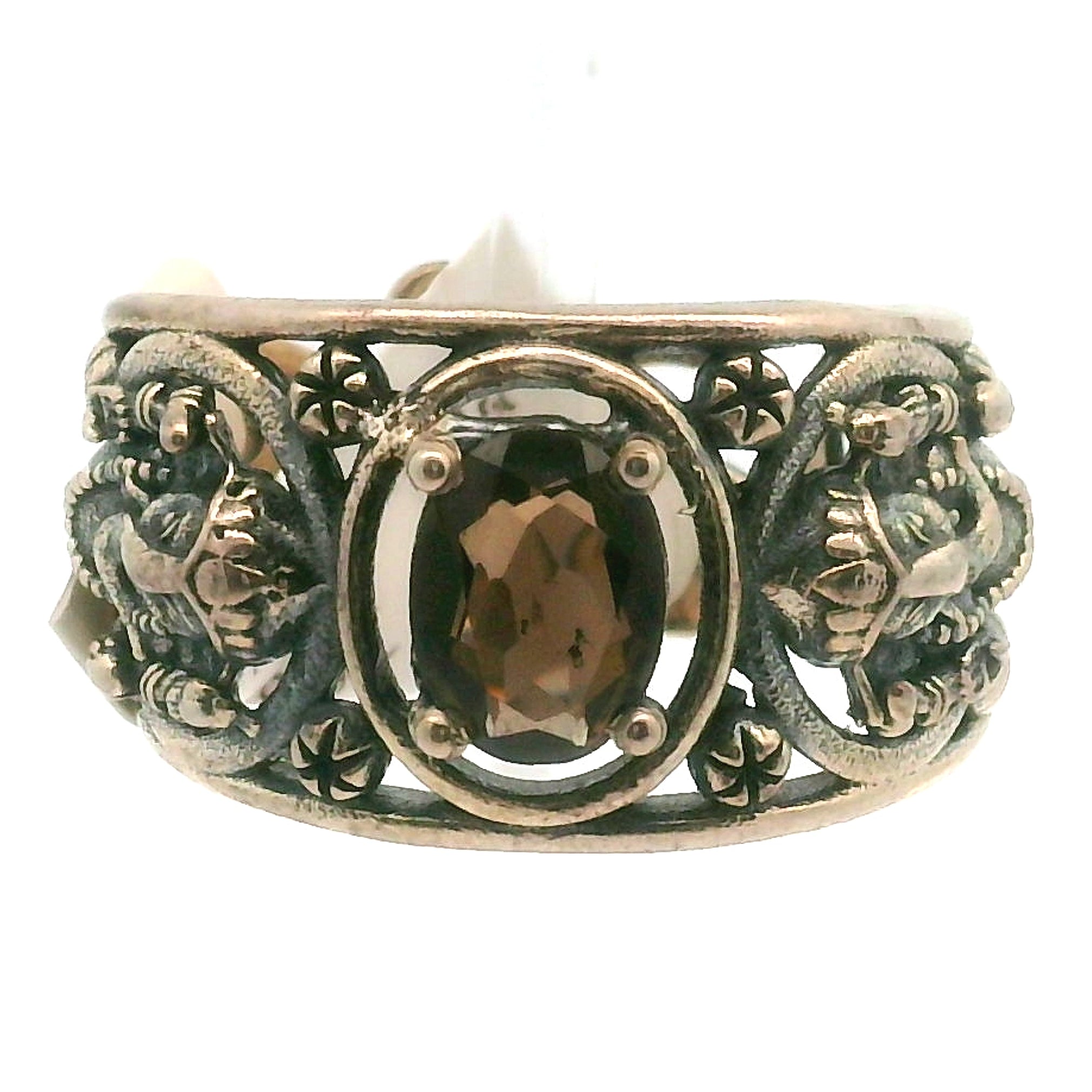 Ganesha Cuff Ring .925 Silver for Conquering Obstables and Protection